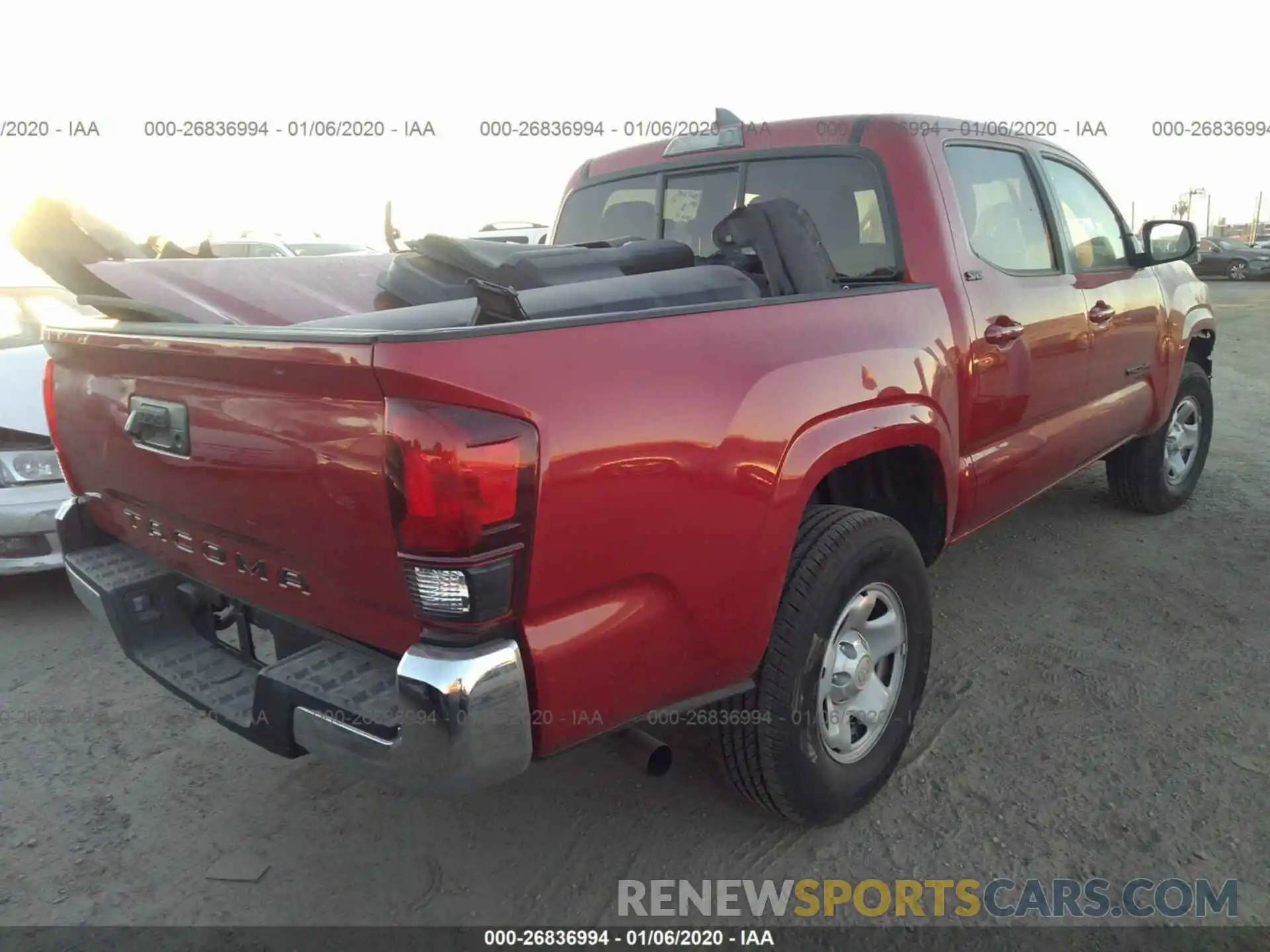 4 Photograph of a damaged car 5TFAX5GN8KX155842 TOYOTA TACOMA 2019