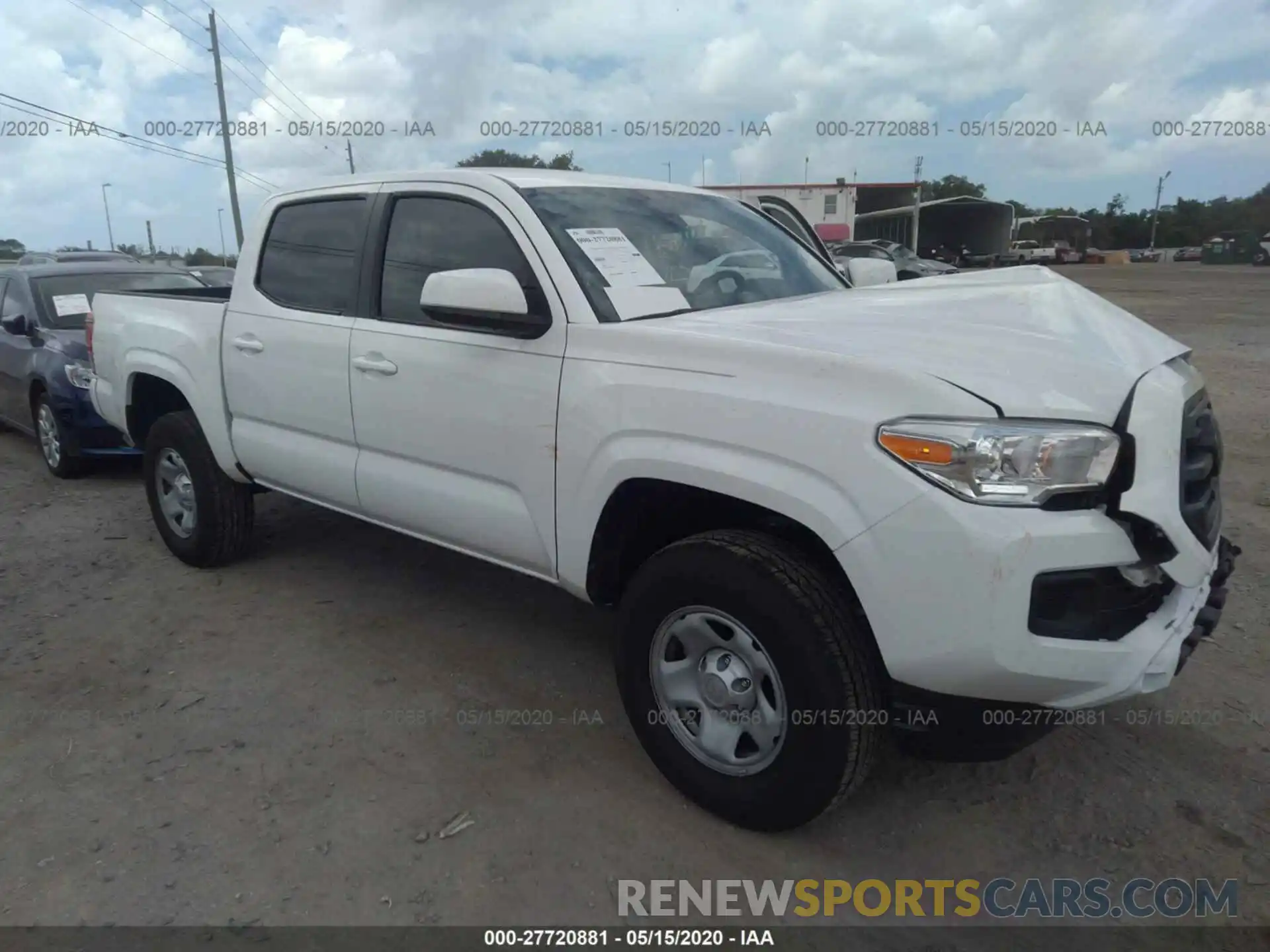 1 Photograph of a damaged car 5TFAX5GN8KX156425 TOYOTA TACOMA 2019