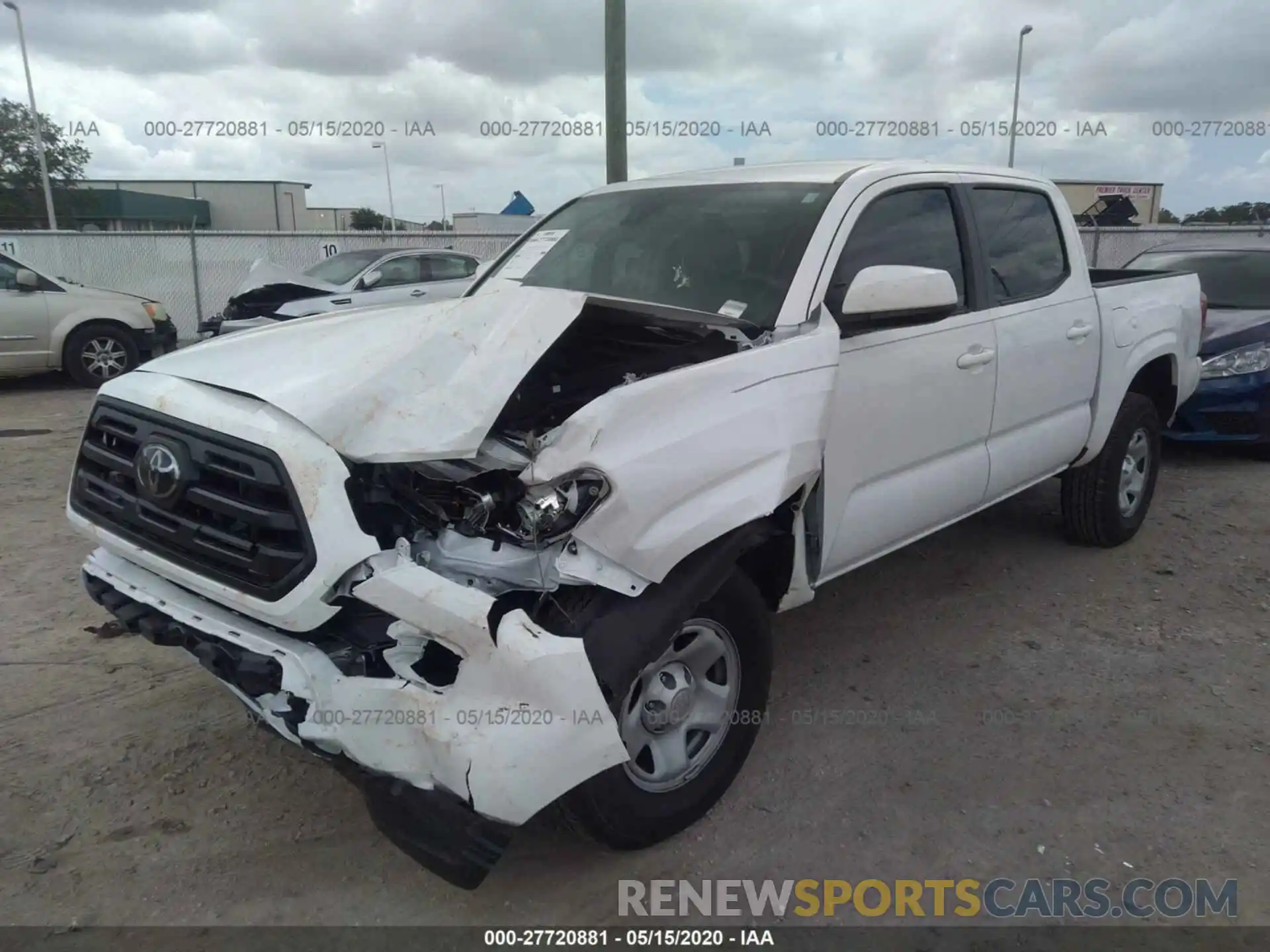 2 Photograph of a damaged car 5TFAX5GN8KX156425 TOYOTA TACOMA 2019