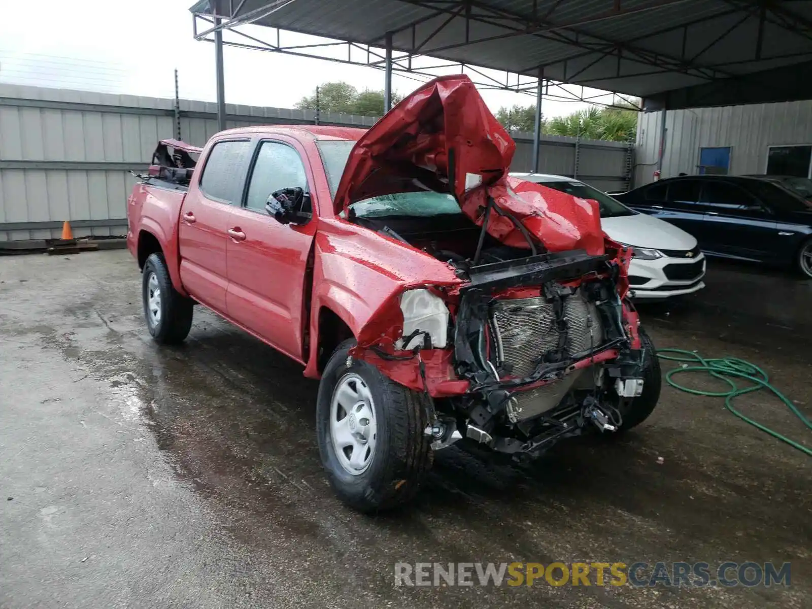 1 Photograph of a damaged car 5TFAX5GN8KX157770 TOYOTA TACOMA 2019