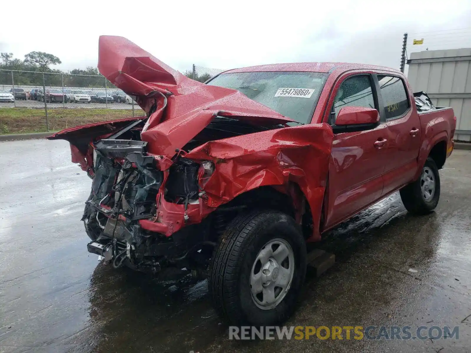 2 Photograph of a damaged car 5TFAX5GN8KX157770 TOYOTA TACOMA 2019