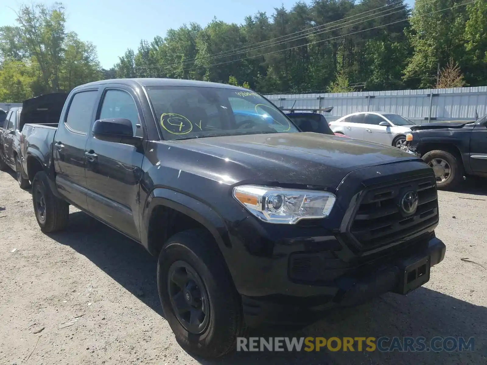 1 Photograph of a damaged car 5TFAX5GN8KX161947 TOYOTA TACOMA 2019