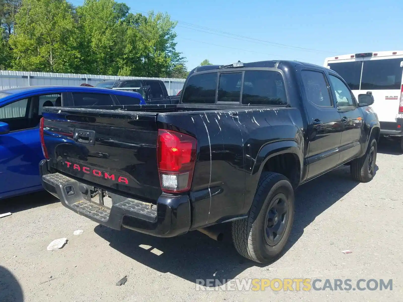 4 Photograph of a damaged car 5TFAX5GN8KX161947 TOYOTA TACOMA 2019