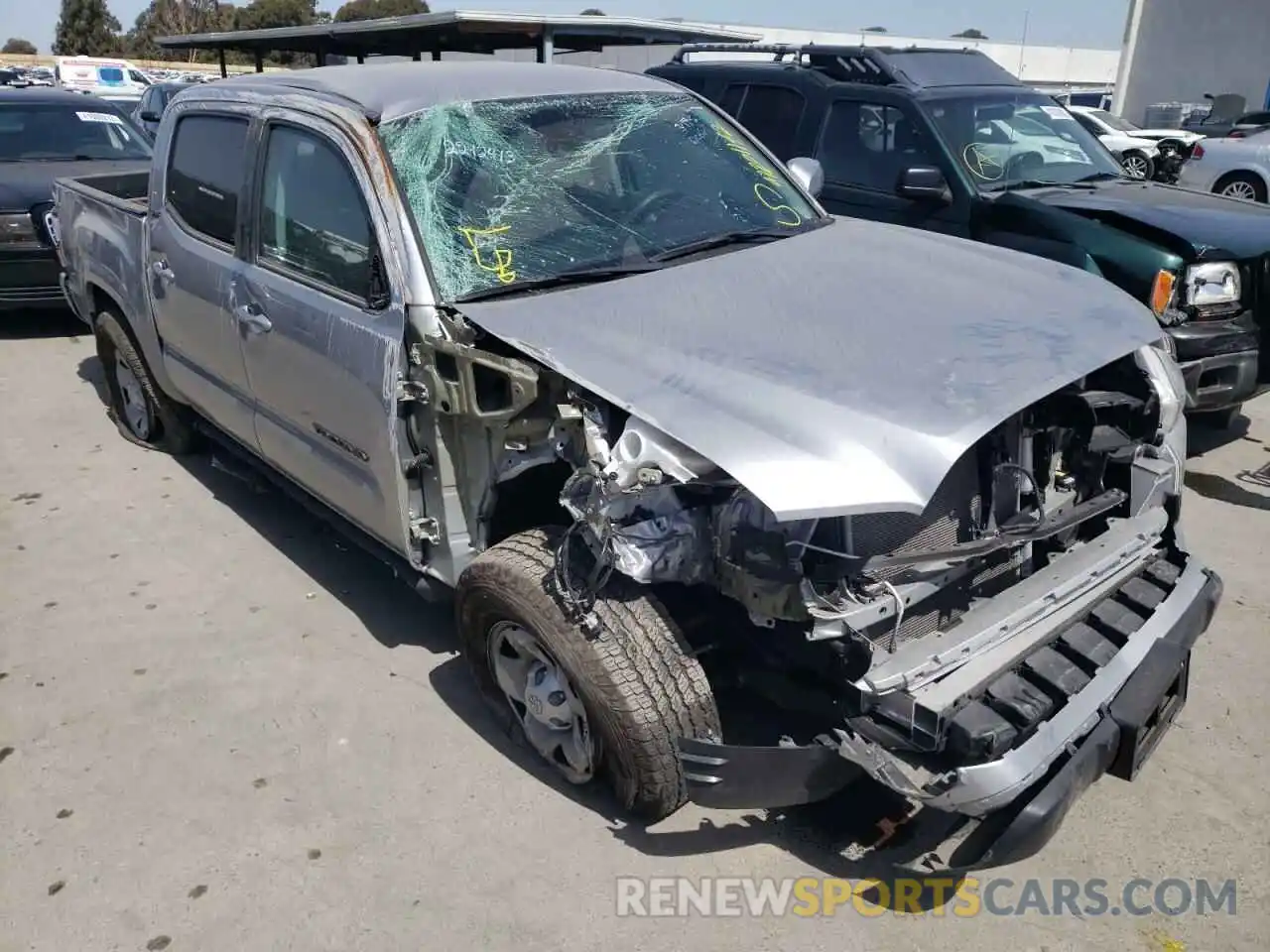 1 Photograph of a damaged car 5TFAX5GN8KX165190 TOYOTA TACOMA 2019