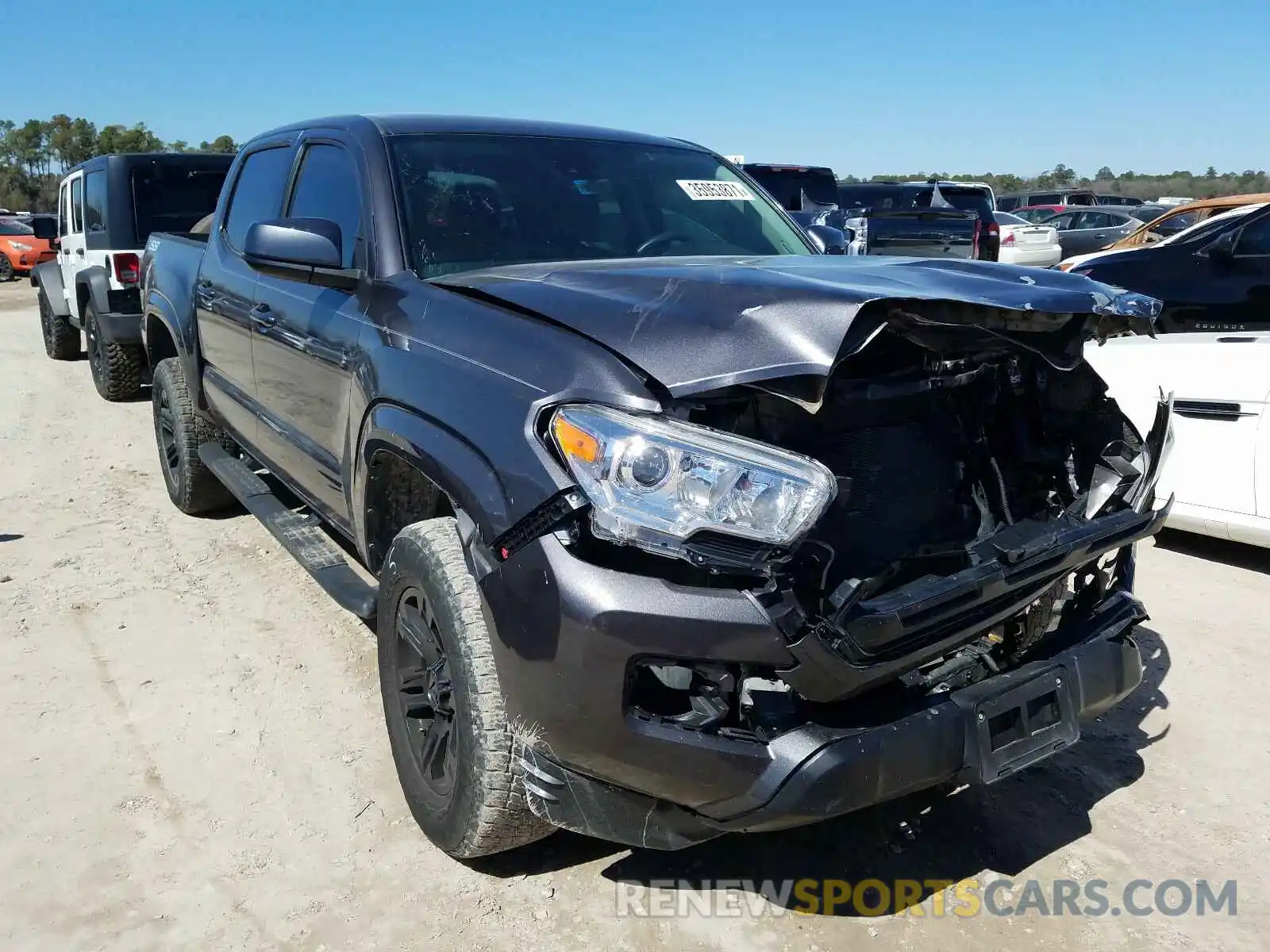 1 Photograph of a damaged car 5TFAX5GN9KX135888 TOYOTA TACOMA 2019