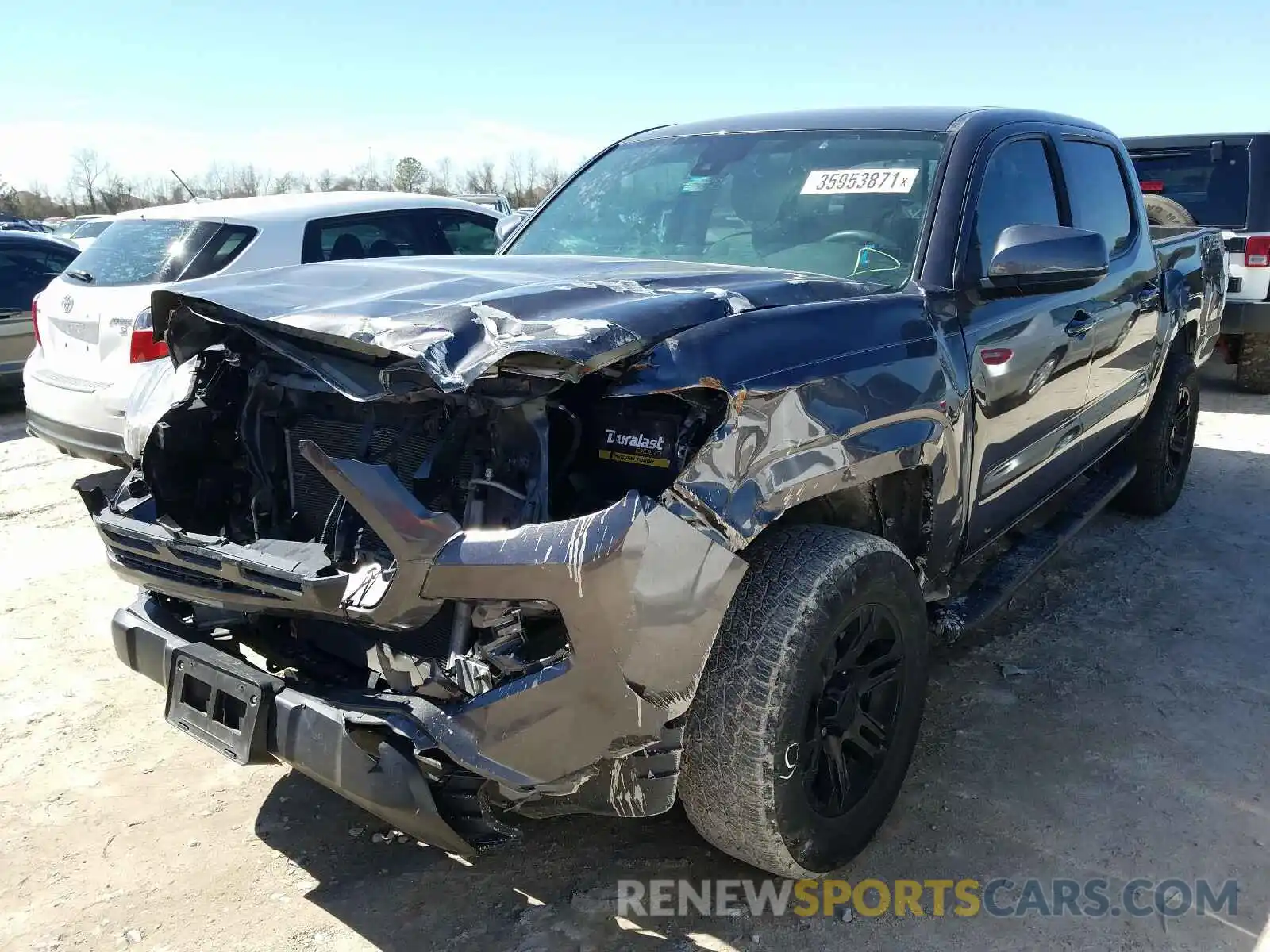 2 Photograph of a damaged car 5TFAX5GN9KX135888 TOYOTA TACOMA 2019