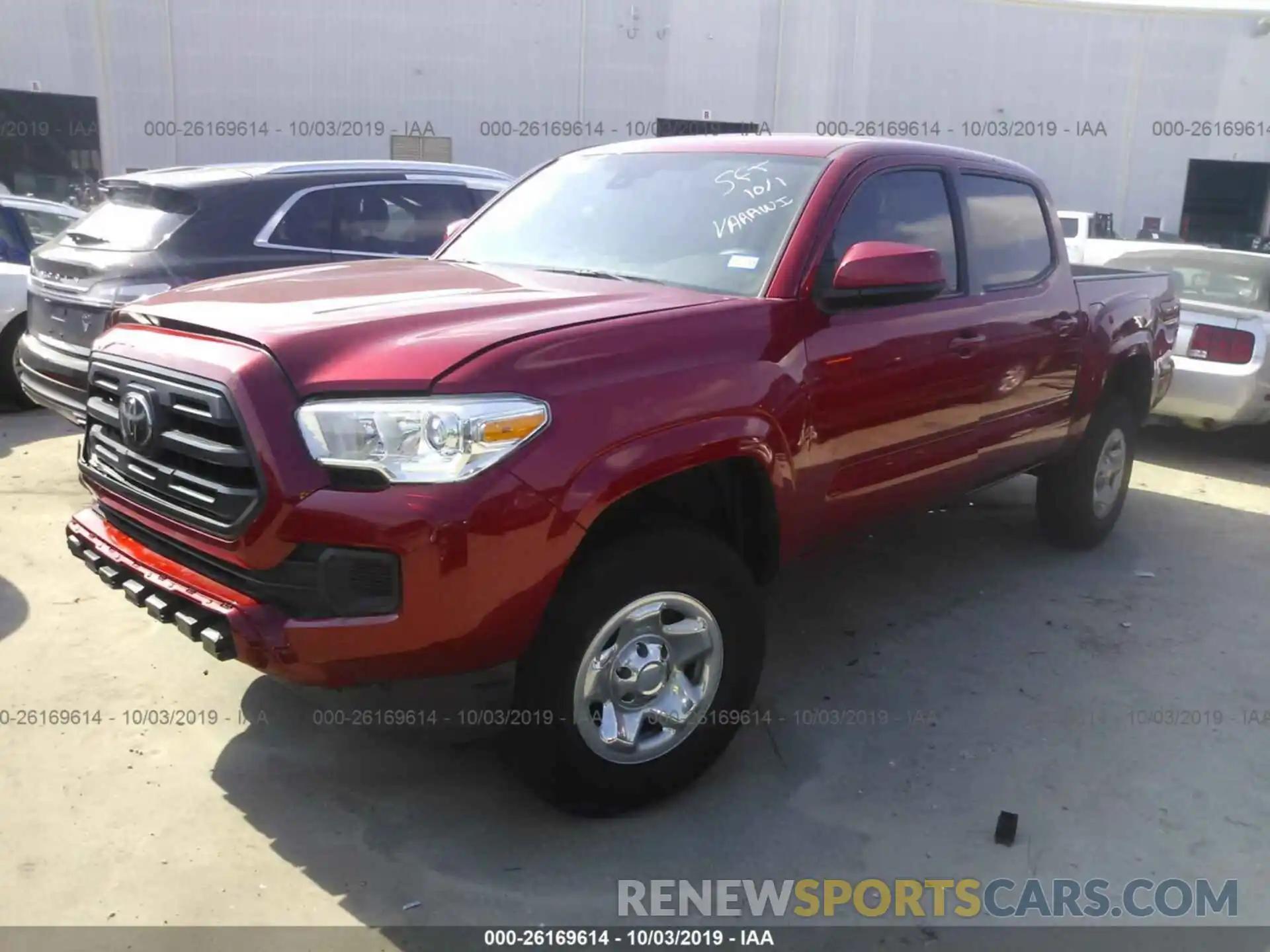 2 Photograph of a damaged car 5TFAX5GN9KX136488 TOYOTA TACOMA 2019