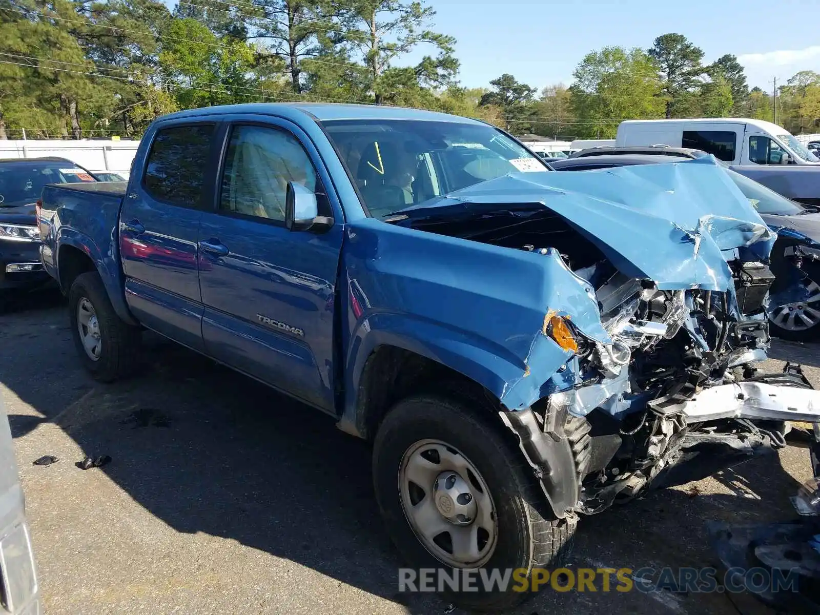 1 Photograph of a damaged car 5TFAX5GN9KX143098 TOYOTA TACOMA 2019