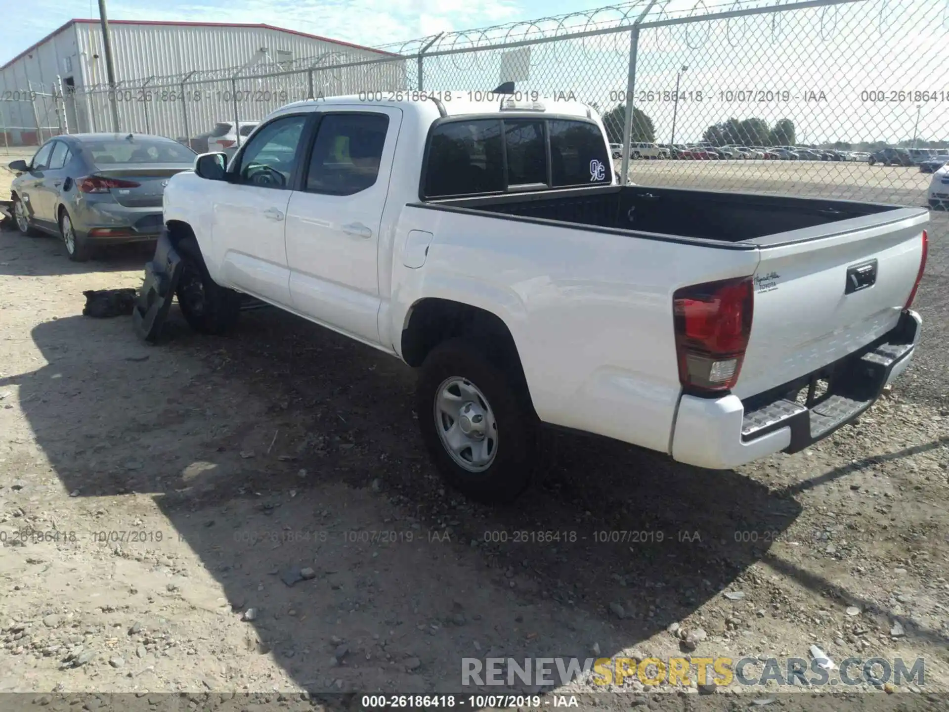 3 Photograph of a damaged car 5TFAX5GN9KX144462 TOYOTA TACOMA 2019