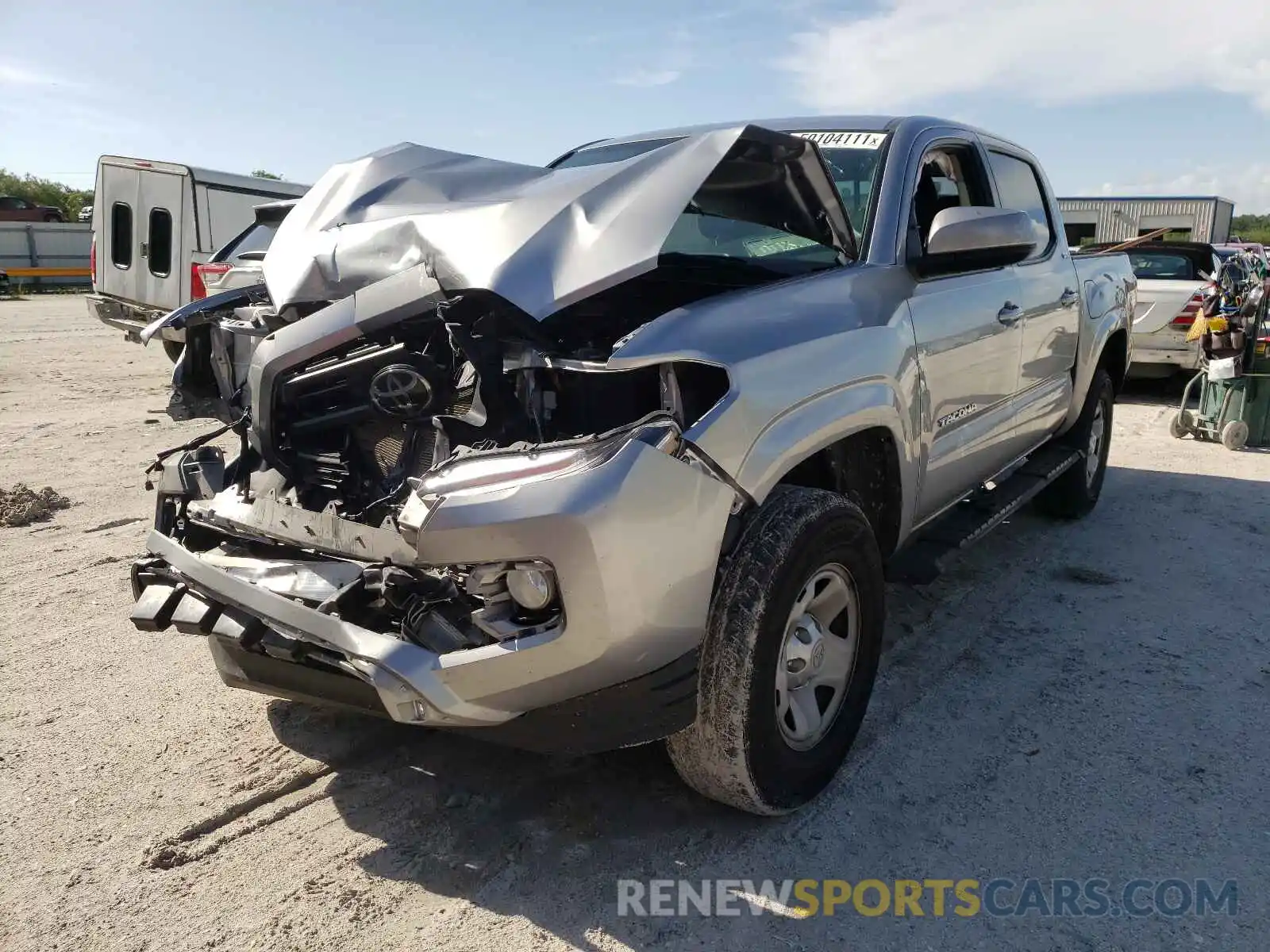 2 Photograph of a damaged car 5TFAX5GN9KX148009 TOYOTA TACOMA 2019