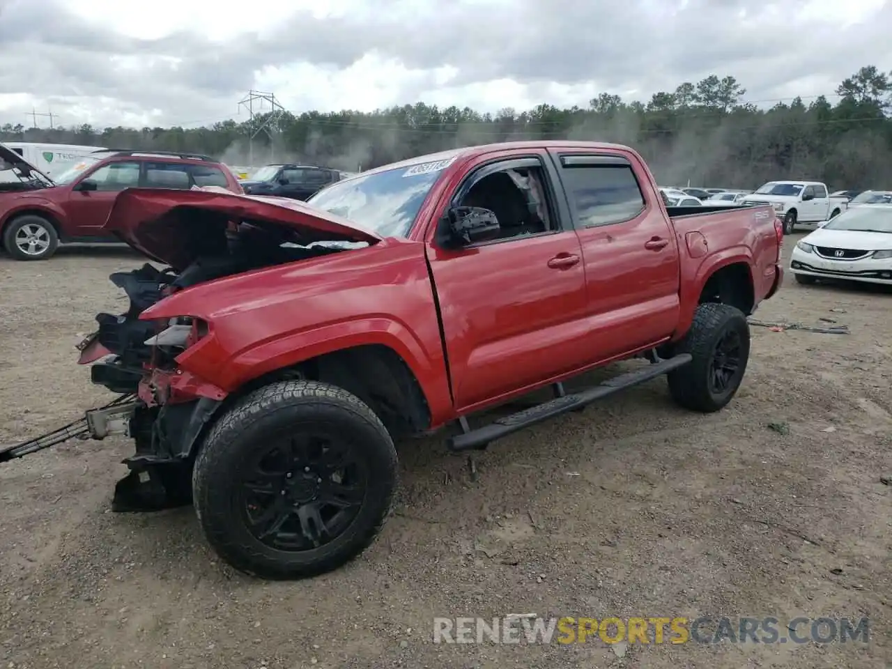 1 Photograph of a damaged car 5TFAX5GN9KX165070 TOYOTA TACOMA 2019