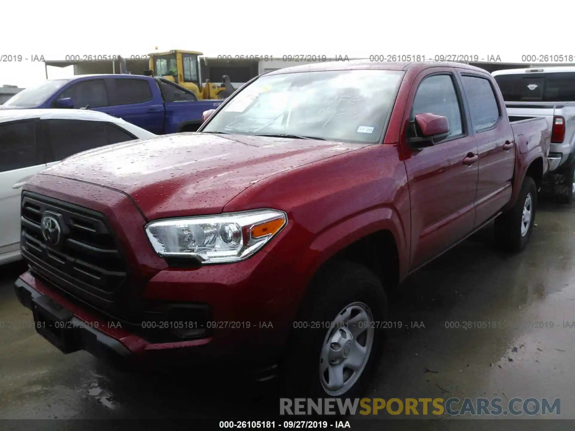 2 Photograph of a damaged car 5TFAX5GNXKX135012 TOYOTA TACOMA 2019