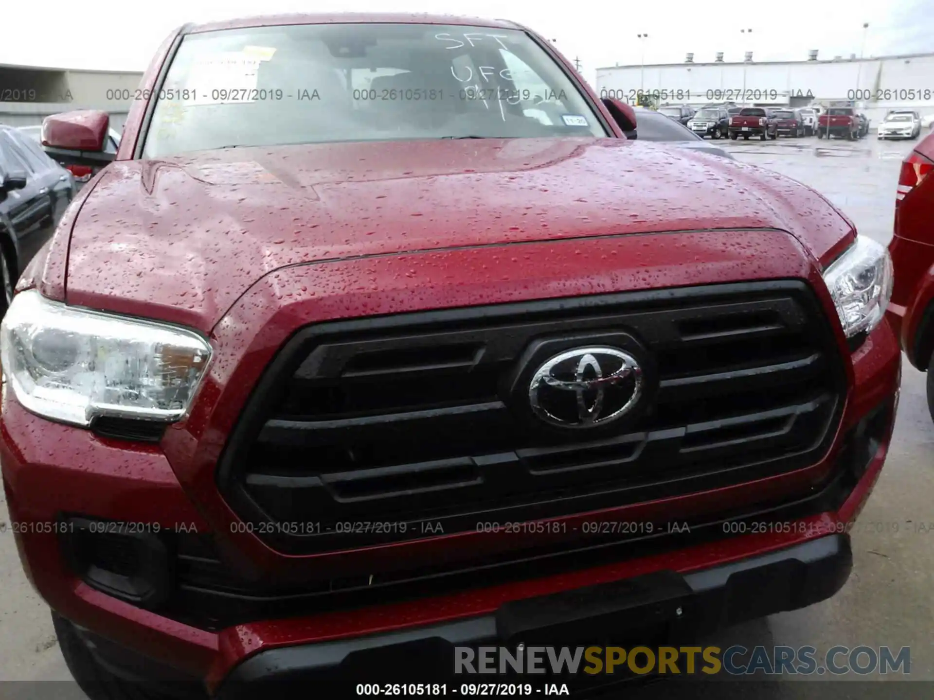 6 Photograph of a damaged car 5TFAX5GNXKX135012 TOYOTA TACOMA 2019