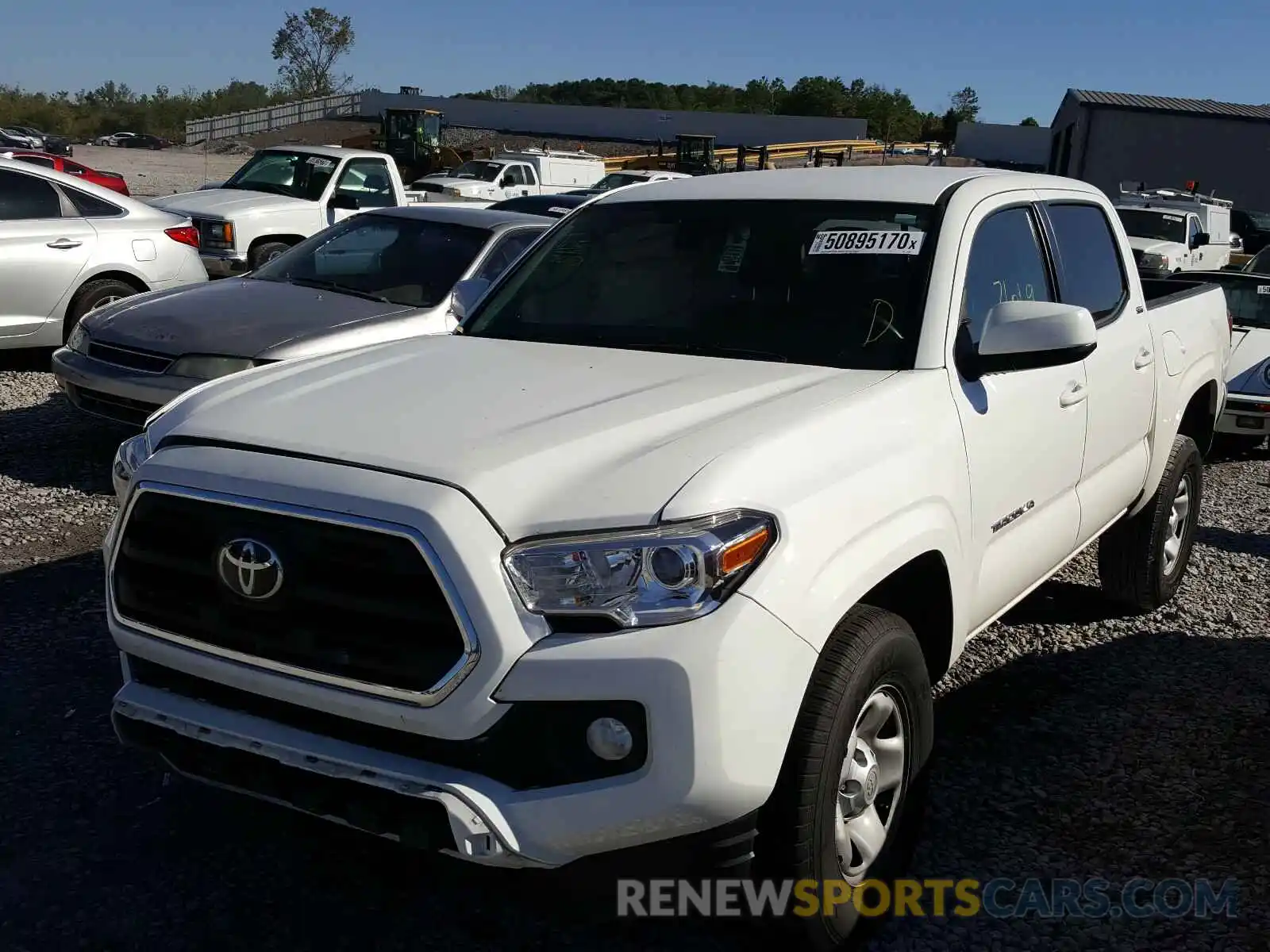 2 Photograph of a damaged car 5TFAX5GNXKX135155 TOYOTA TACOMA 2019