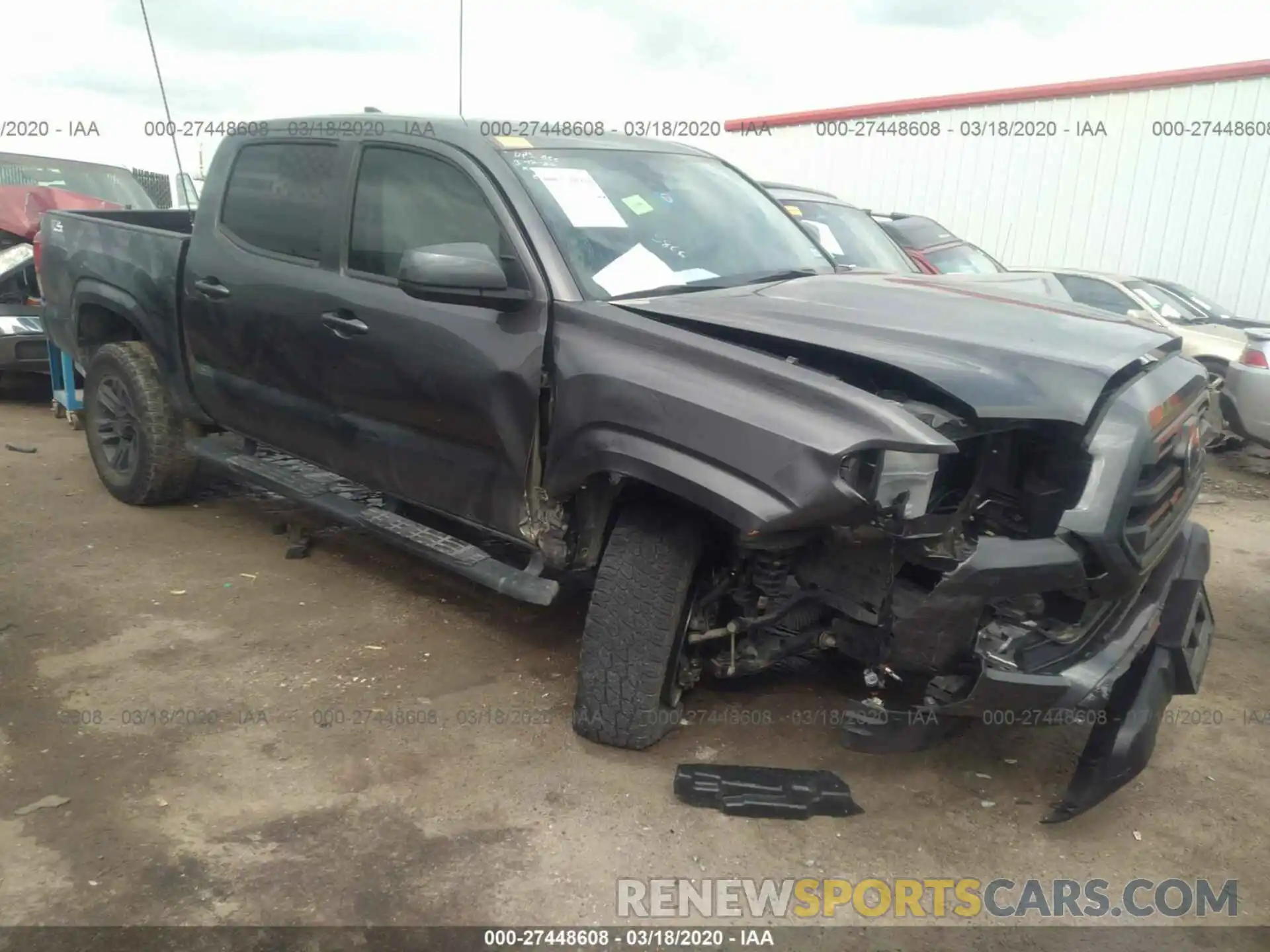 1 Photograph of a damaged car 5TFAX5GNXKX135866 TOYOTA TACOMA 2019