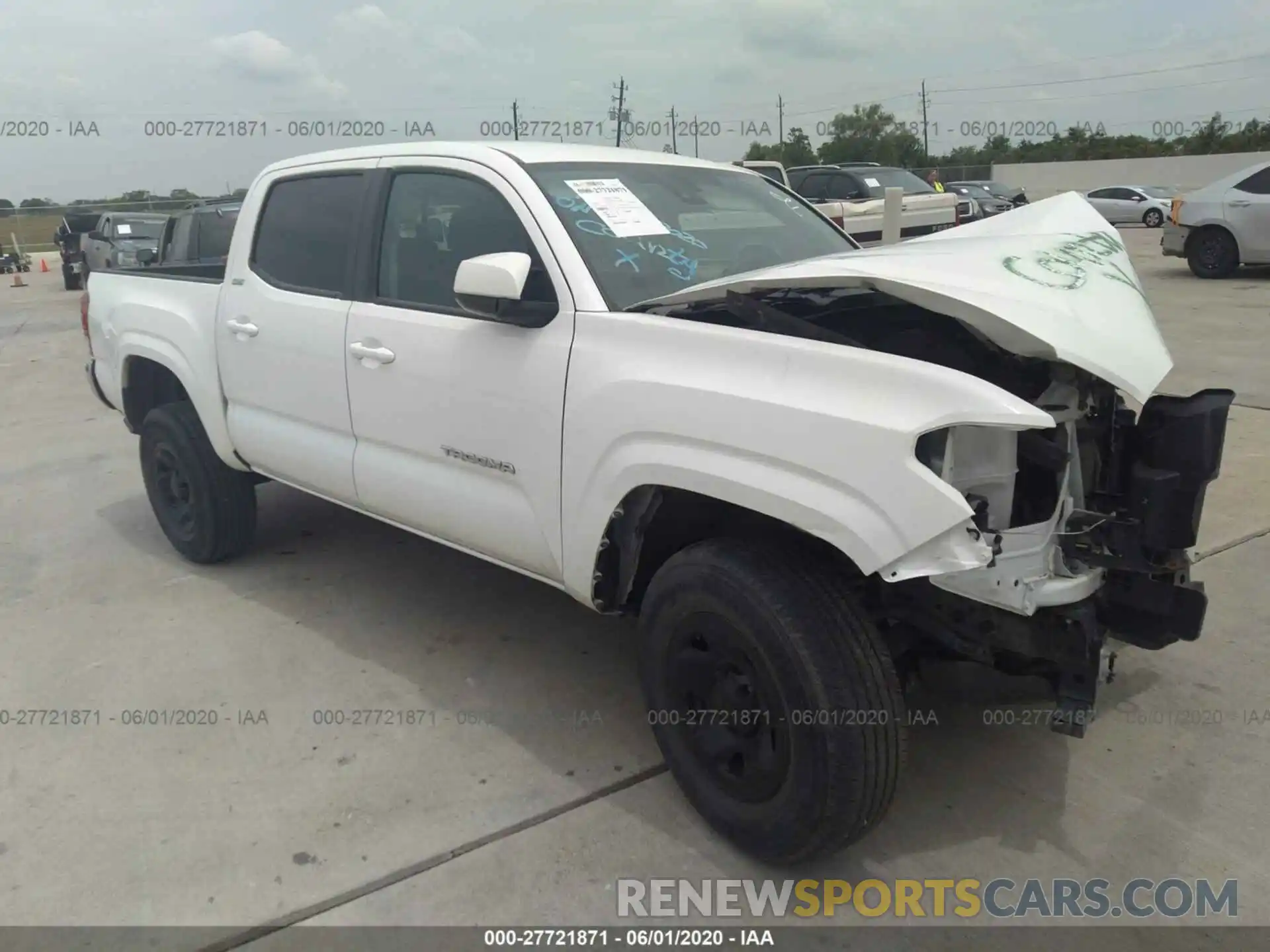 1 Photograph of a damaged car 5TFAX5GNXKX138542 TOYOTA TACOMA 2019