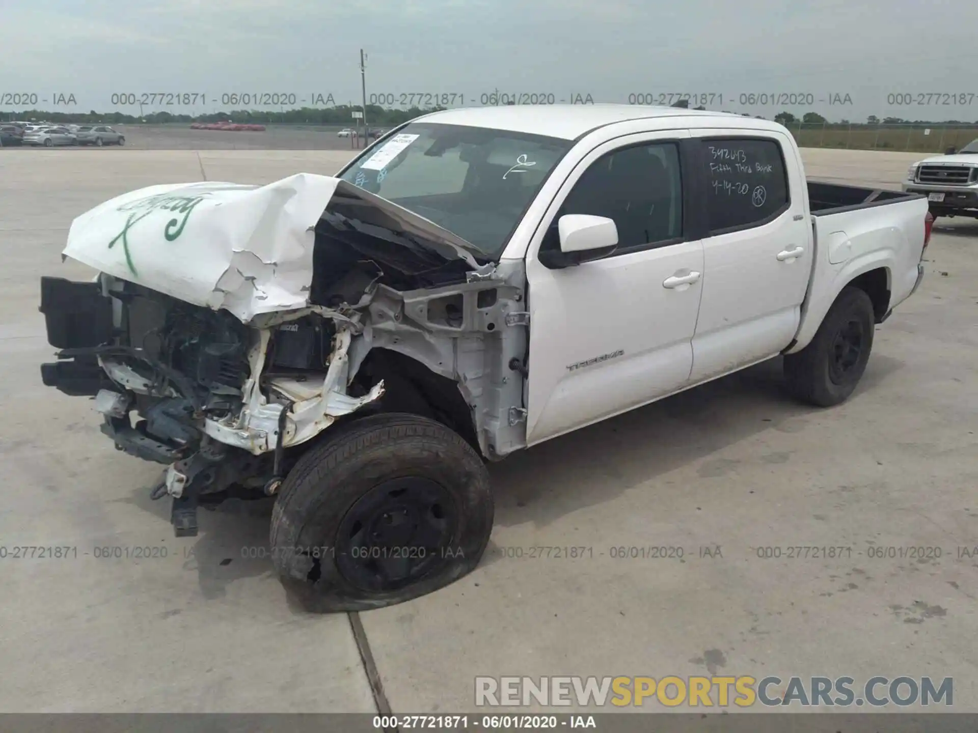 2 Photograph of a damaged car 5TFAX5GNXKX138542 TOYOTA TACOMA 2019