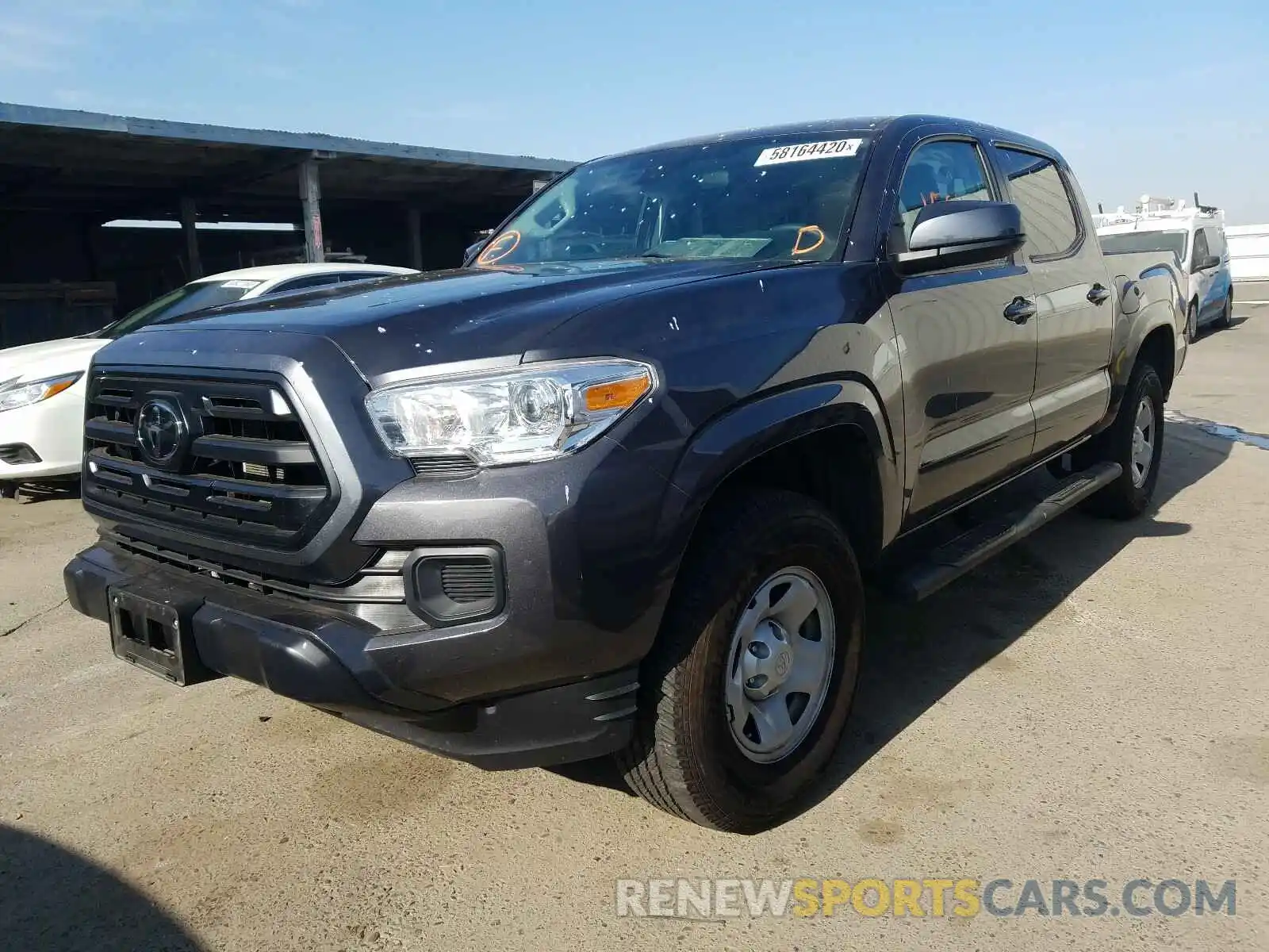 2 Photograph of a damaged car 5TFAX5GNXKX139254 TOYOTA TACOMA 2019