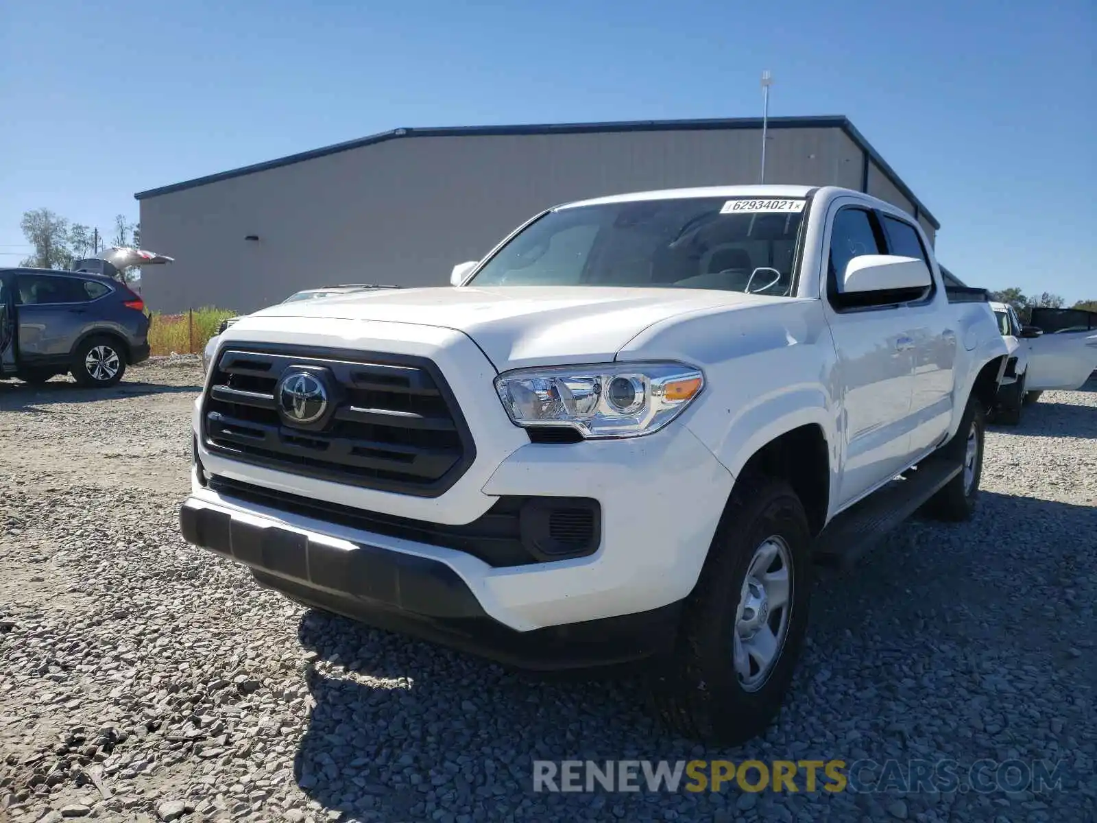 2 Photograph of a damaged car 5TFAX5GNXKX142848 TOYOTA TACOMA 2019