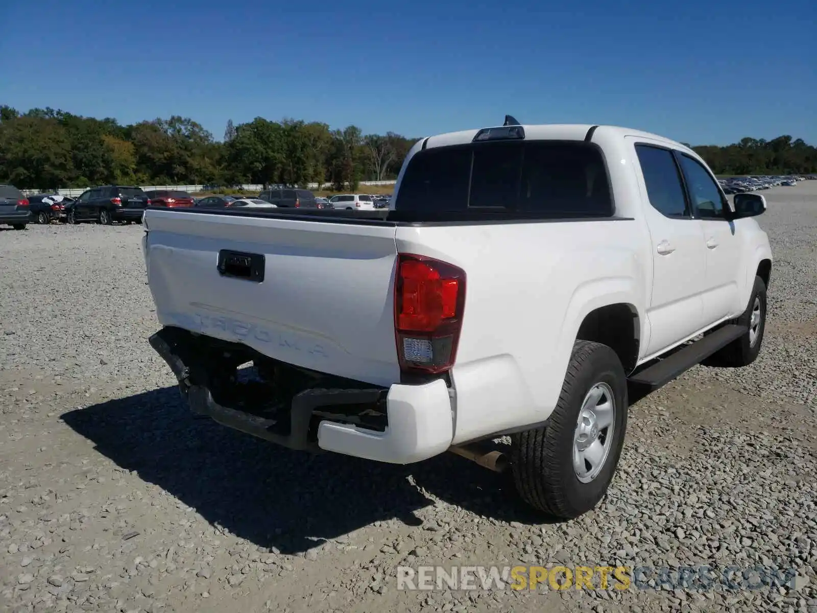 4 Photograph of a damaged car 5TFAX5GNXKX142848 TOYOTA TACOMA 2019