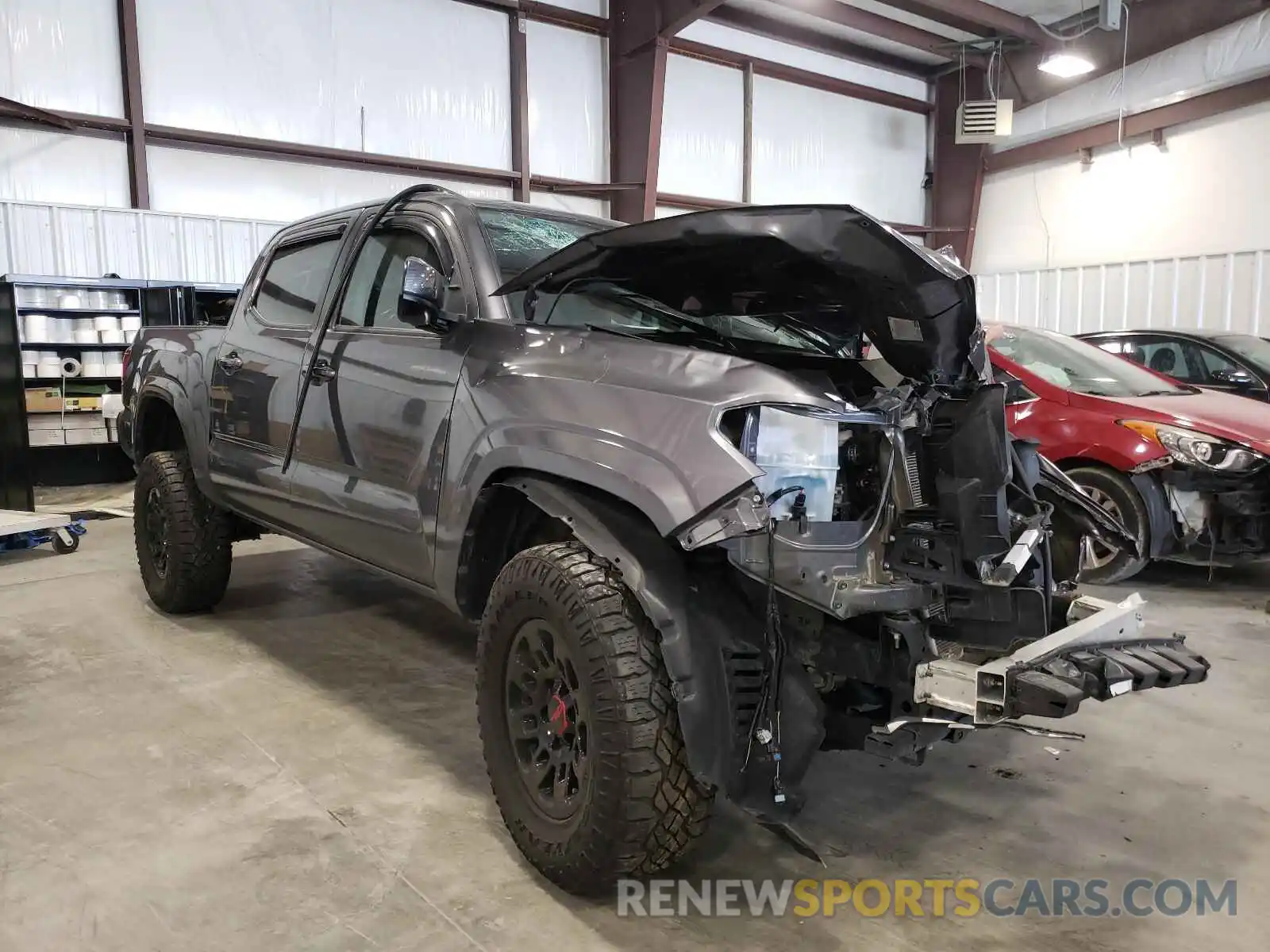 1 Photograph of a damaged car 5TFAX5GNXKX146835 TOYOTA TACOMA 2019