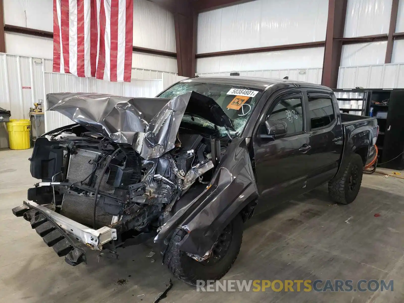 2 Photograph of a damaged car 5TFAX5GNXKX146835 TOYOTA TACOMA 2019