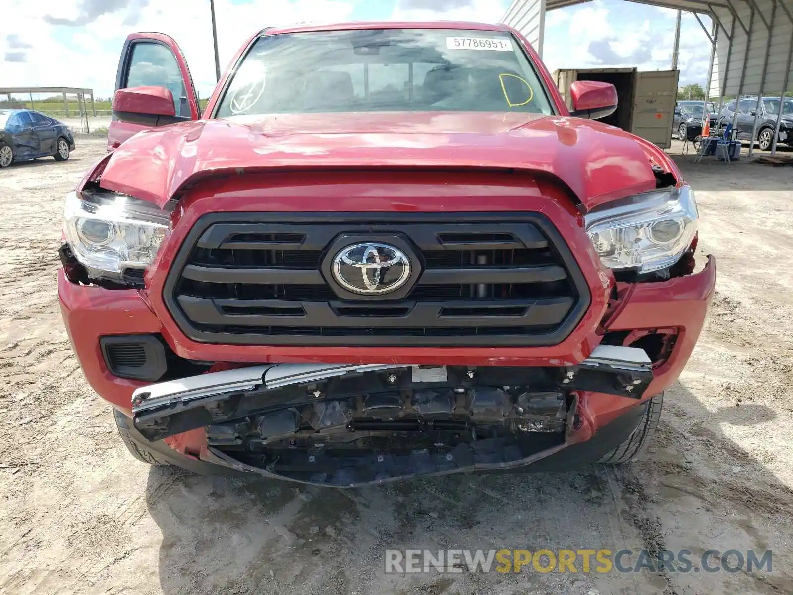 9 Photograph of a damaged car 5TFAX5GNXKX149122 TOYOTA TACOMA 2019