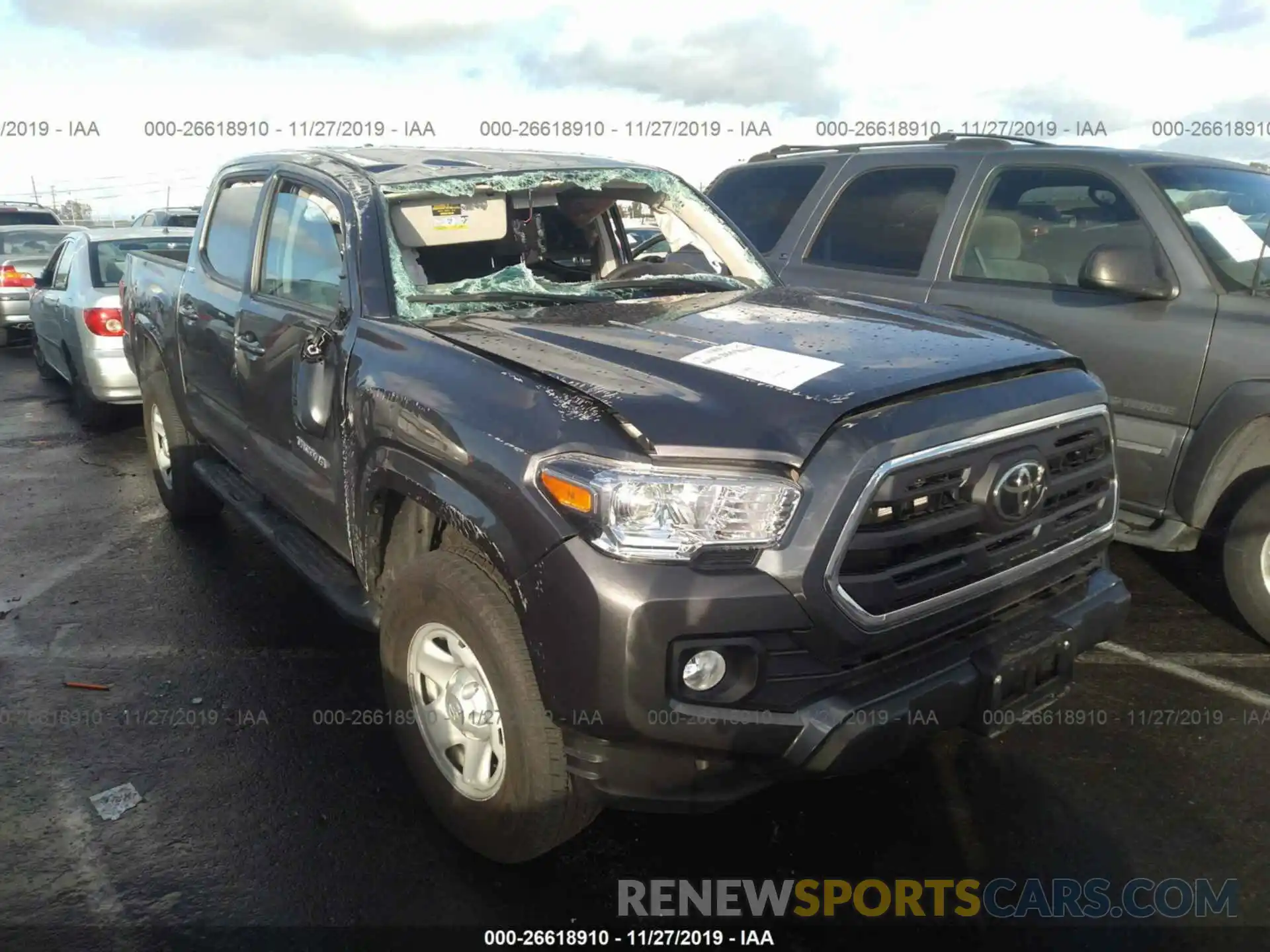 1 Photograph of a damaged car 5TFAX5GNXKX150724 TOYOTA TACOMA 2019