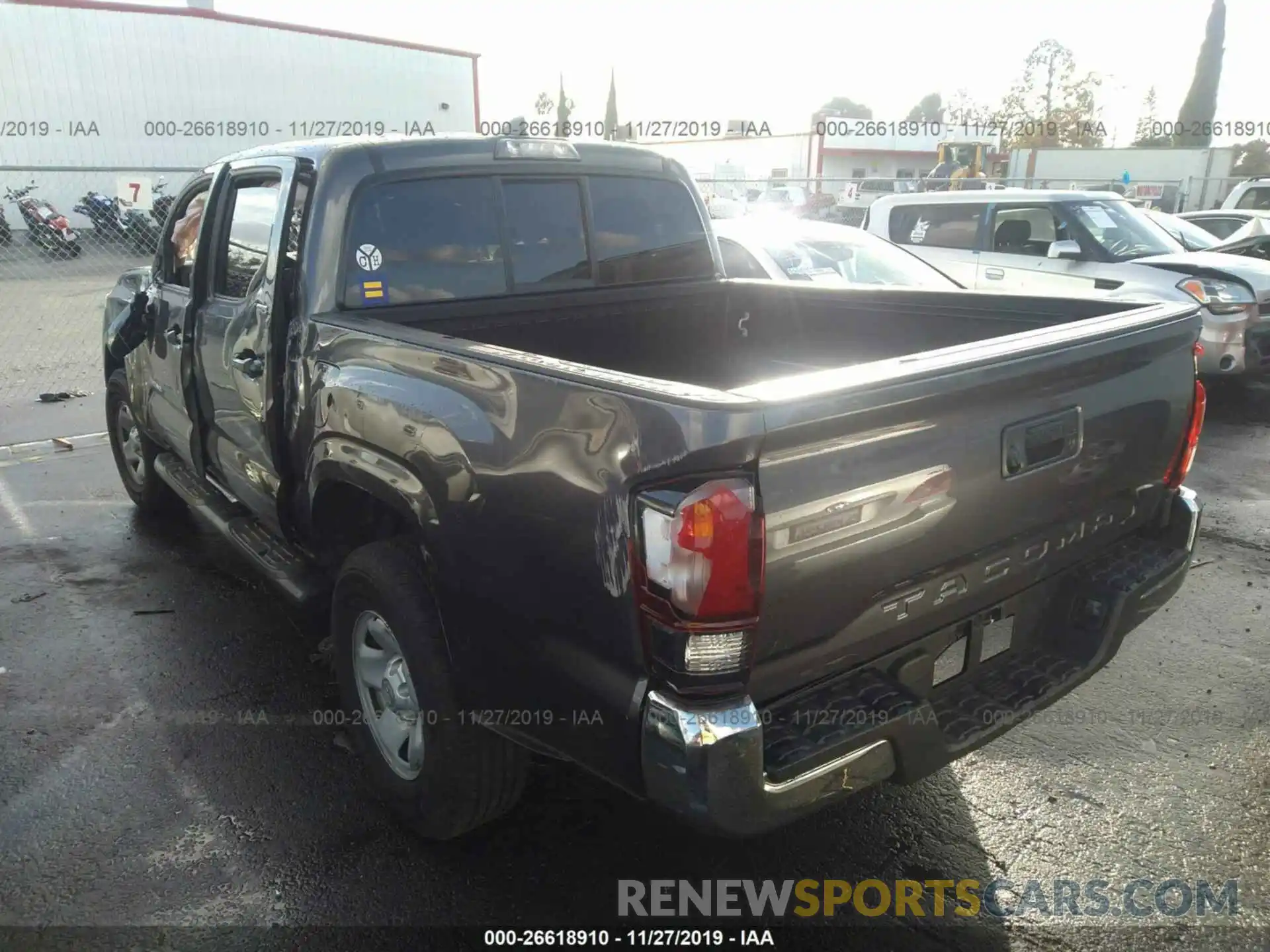 3 Photograph of a damaged car 5TFAX5GNXKX150724 TOYOTA TACOMA 2019