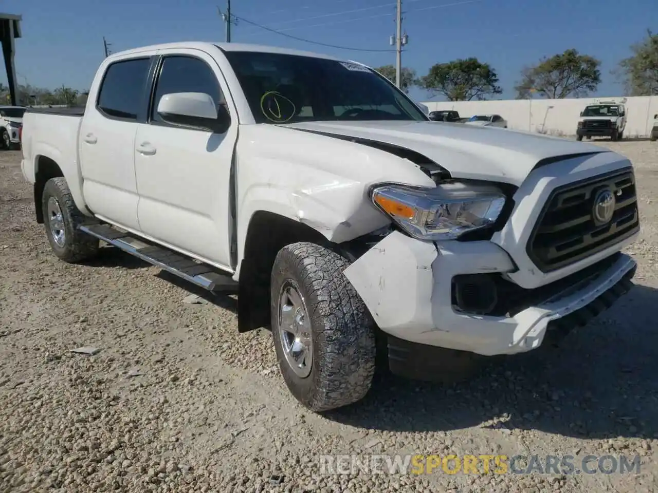 1 Photograph of a damaged car 5TFAX5GNXKX155499 TOYOTA TACOMA 2019