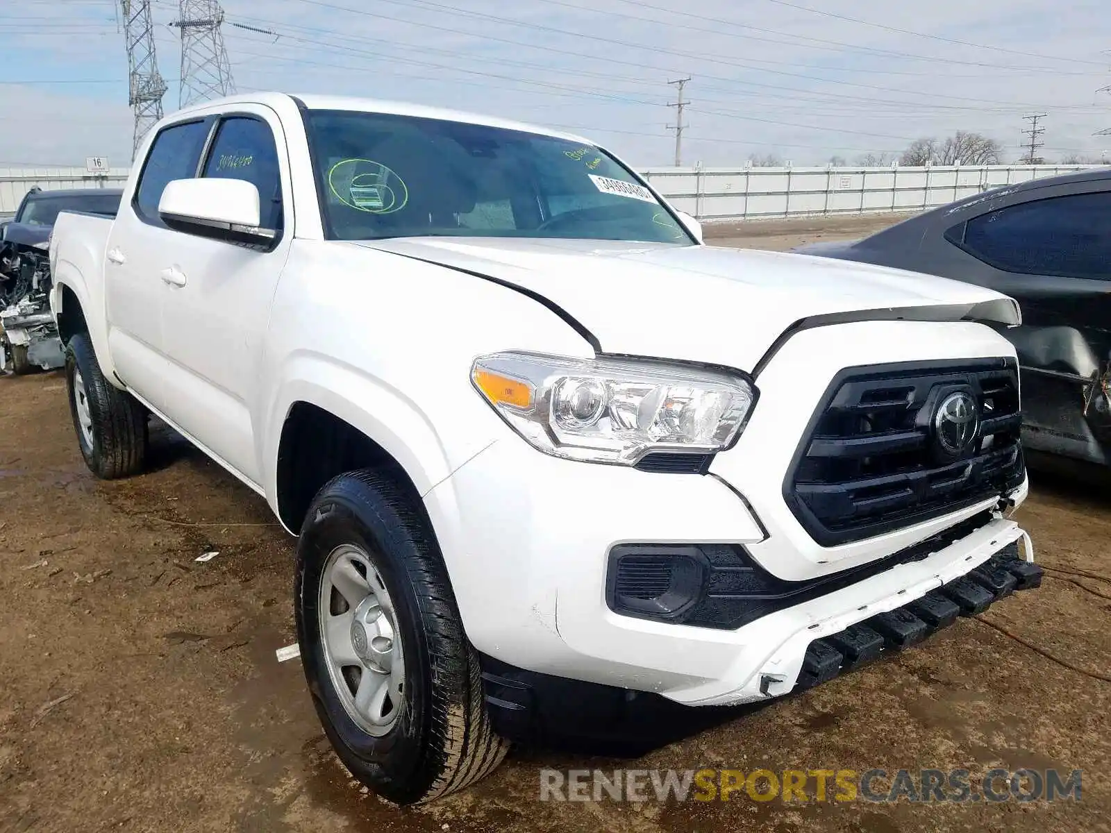 1 Photograph of a damaged car 5TFAX5GNXKX157494 TOYOTA TACOMA 2019