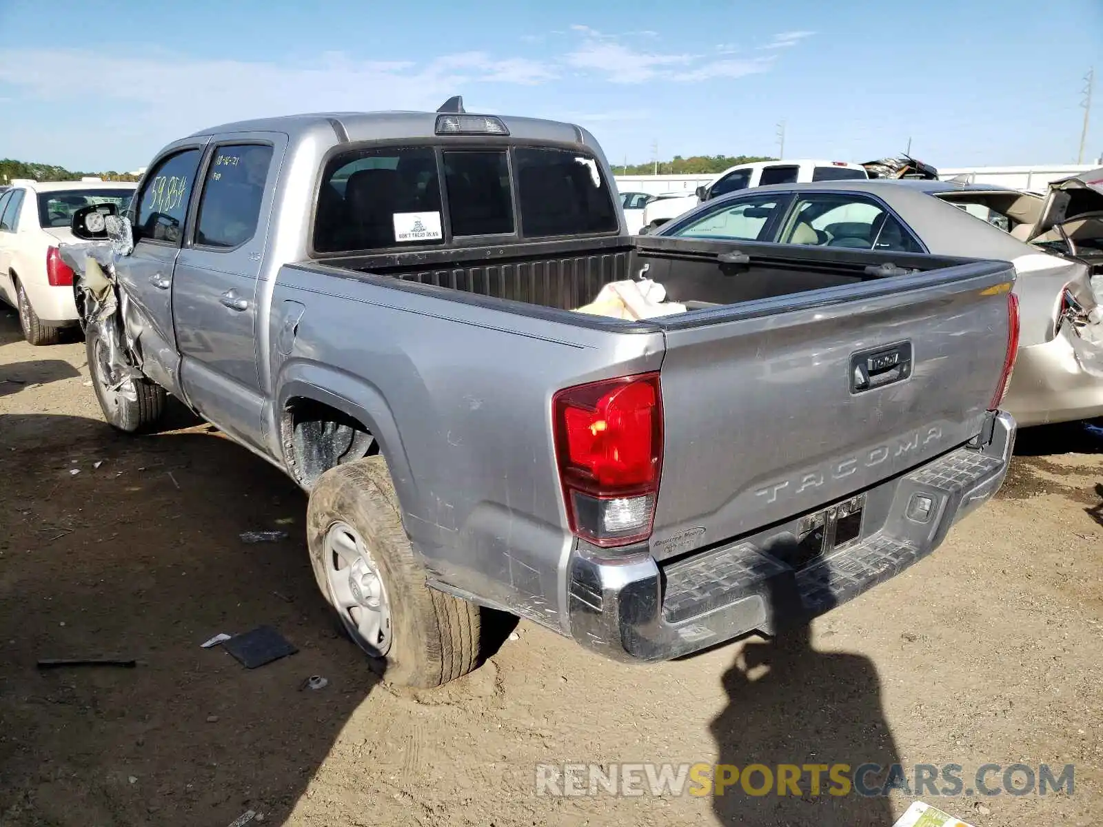 3 Photograph of a damaged car 5TFAX5GNXKX161657 TOYOTA TACOMA 2019