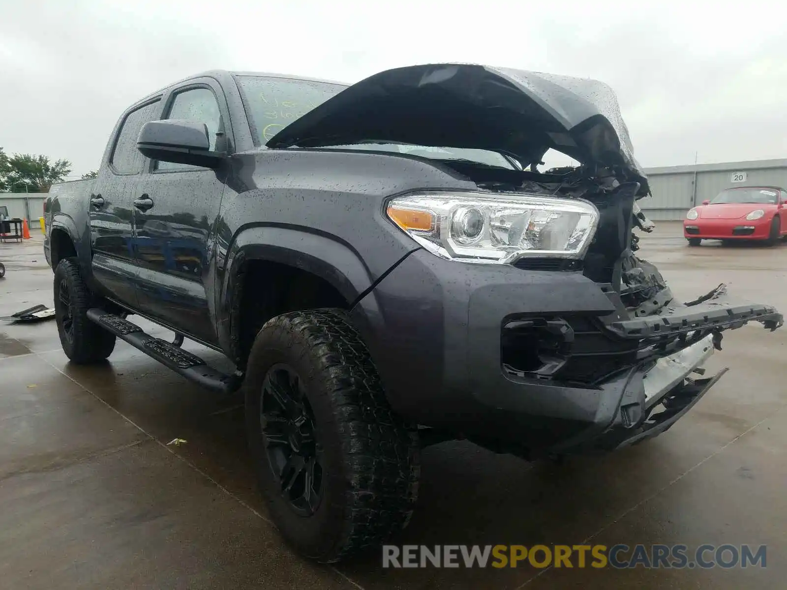 1 Photograph of a damaged car 5TFAX5GNXKX164400 TOYOTA TACOMA 2019