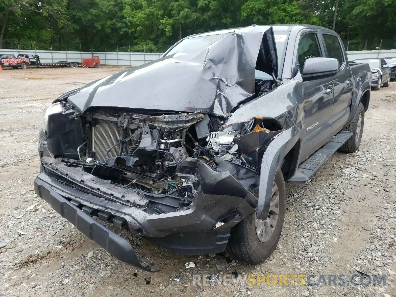 2 Photograph of a damaged car 5TFAZ5CN1KX079025 TOYOTA TACOMA 2019