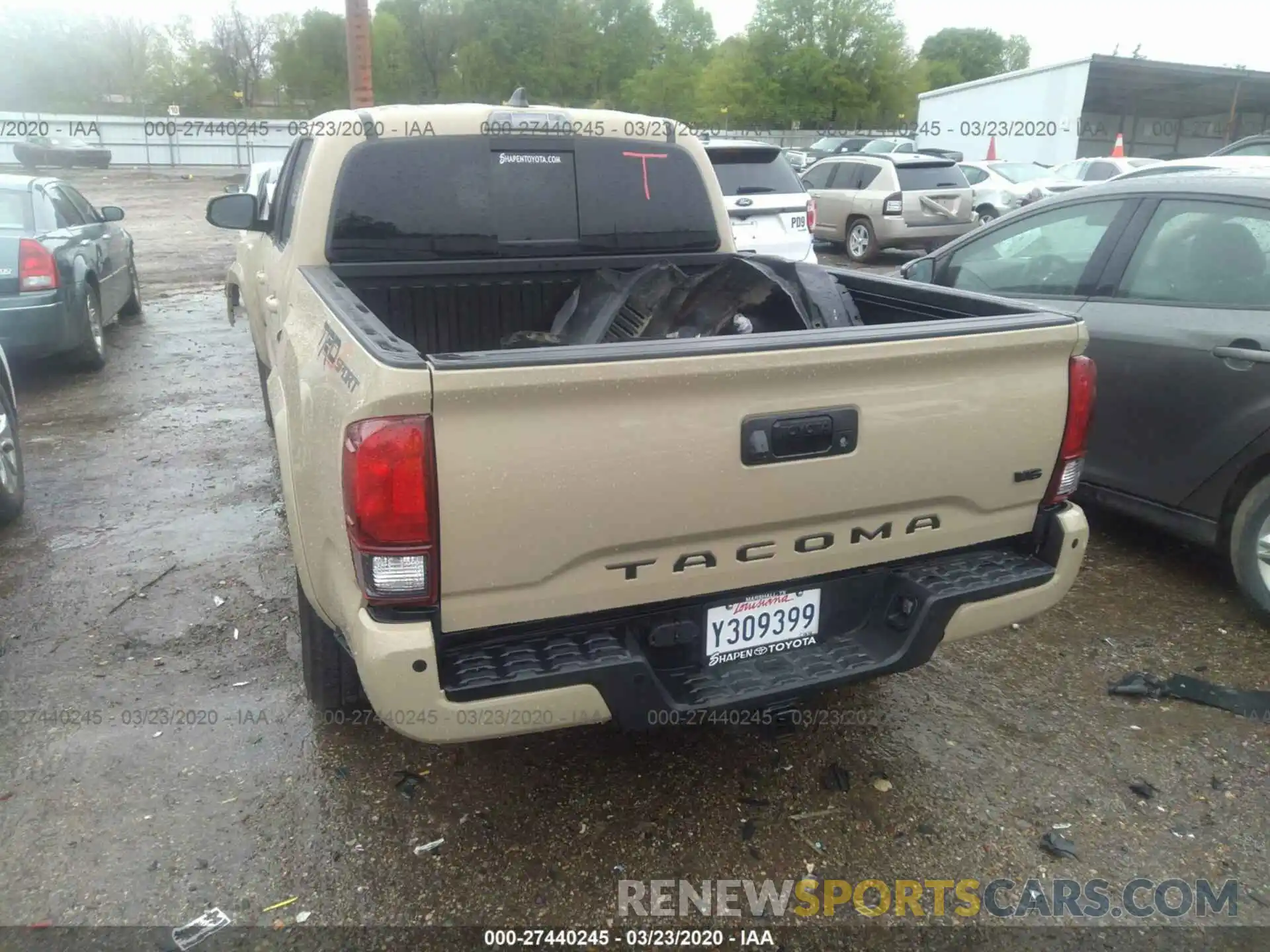 8 Photograph of a damaged car 5TFAZ5CN1KX083768 TOYOTA TACOMA 2019