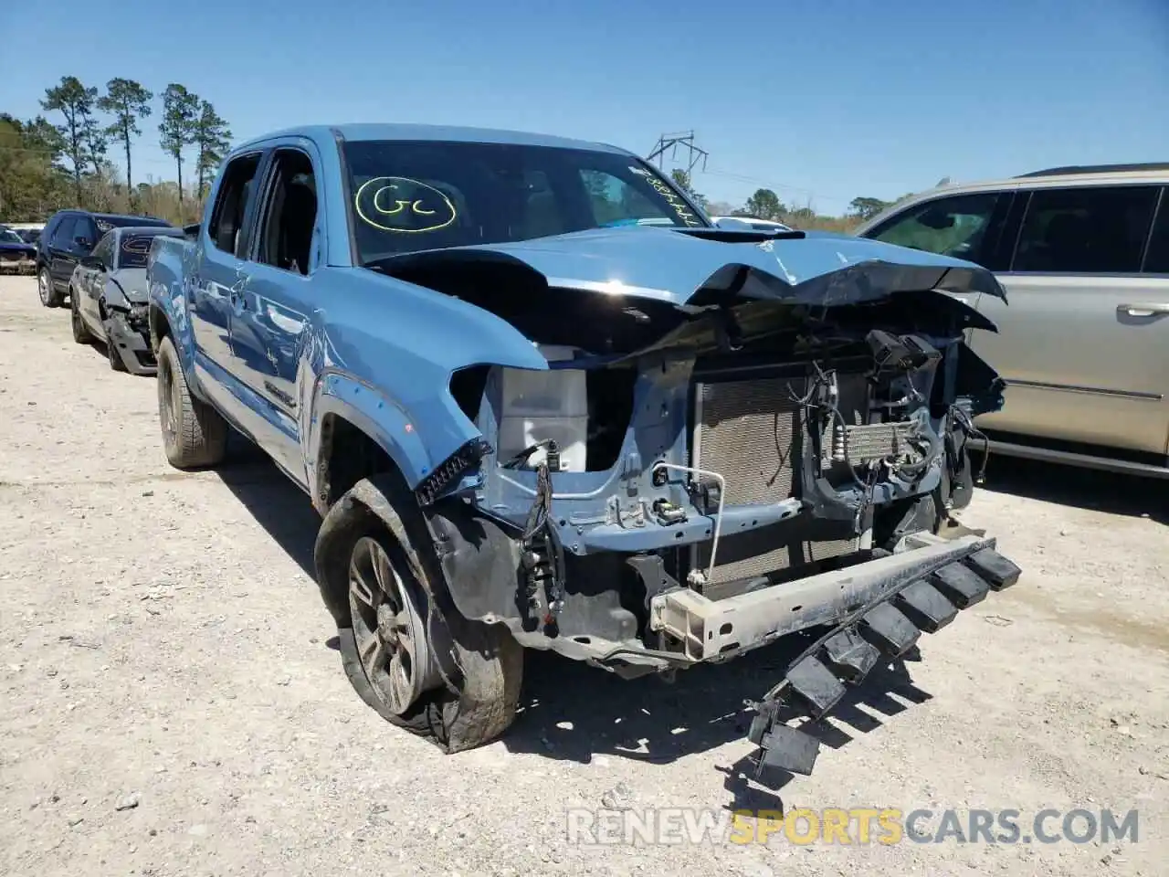 1 Photograph of a damaged car 5TFAZ5CN1KX085679 TOYOTA TACOMA 2019