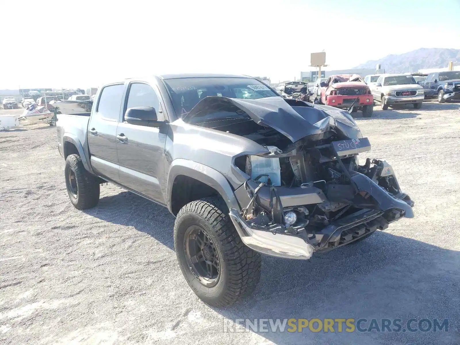 1 Photograph of a damaged car 5TFAZ5CN2KX075484 TOYOTA TACOMA 2019