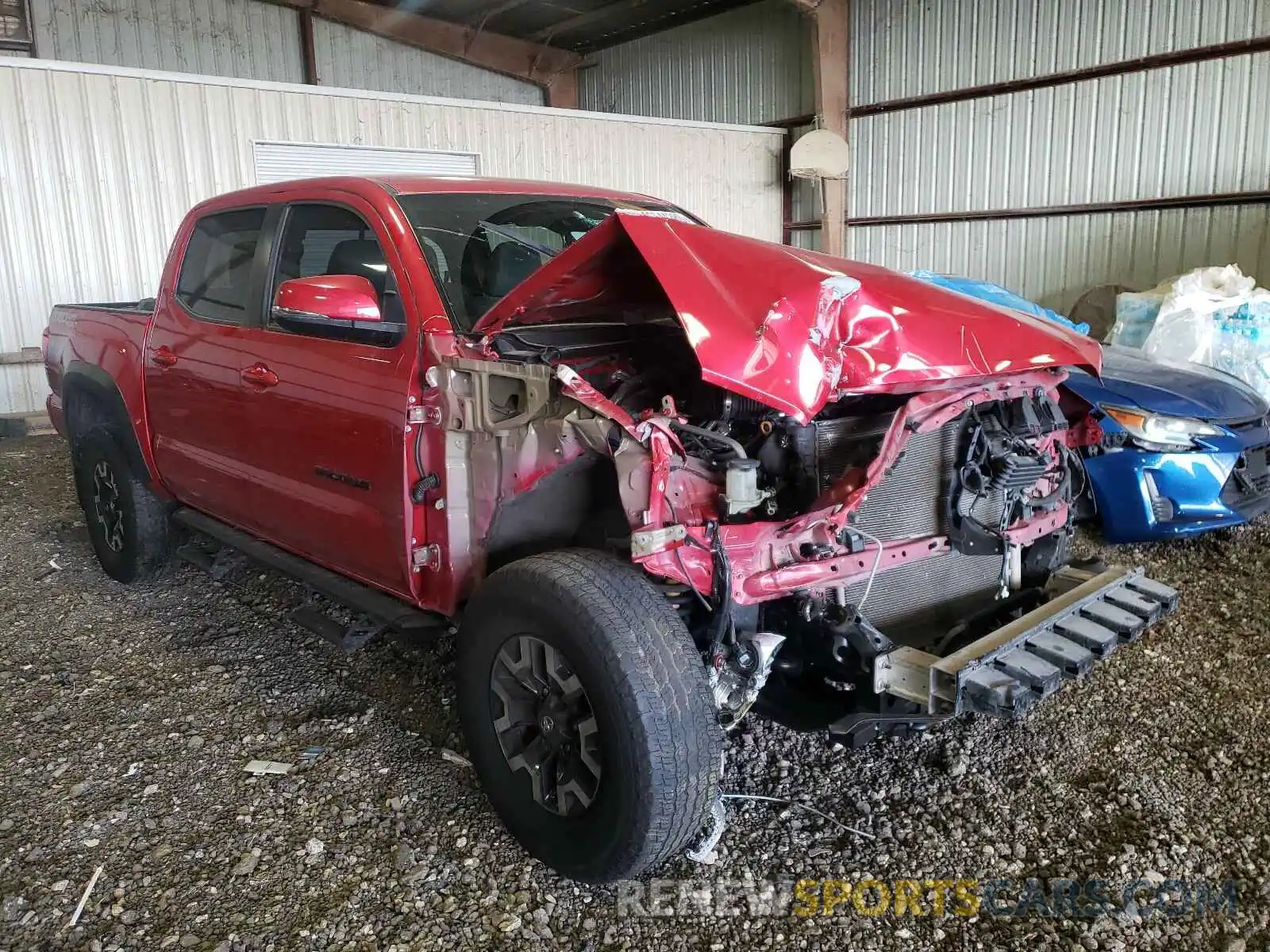 1 Photograph of a damaged car 5TFAZ5CN2KX077980 TOYOTA TACOMA 2019