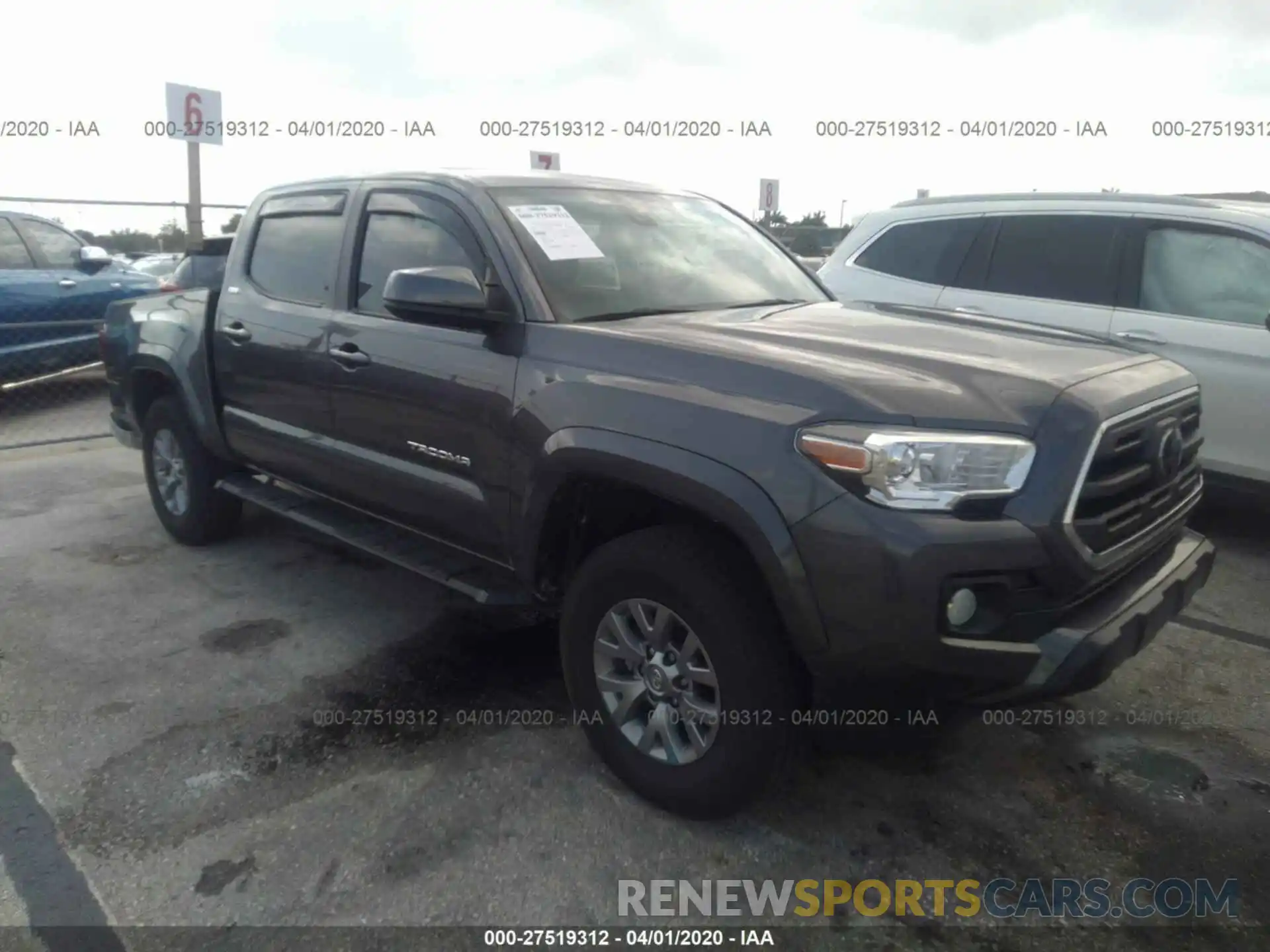 1 Photograph of a damaged car 5TFAZ5CN2KX080538 TOYOTA TACOMA 2019