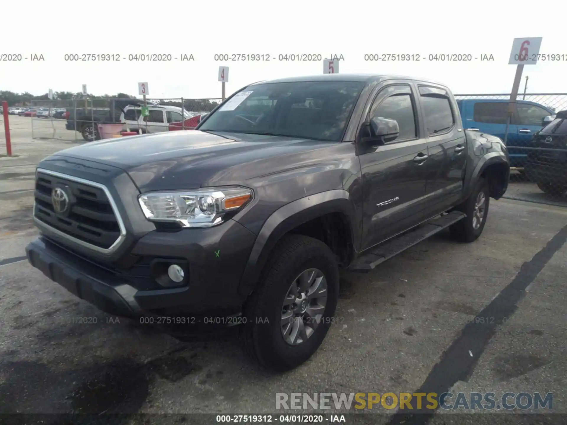 2 Photograph of a damaged car 5TFAZ5CN2KX080538 TOYOTA TACOMA 2019