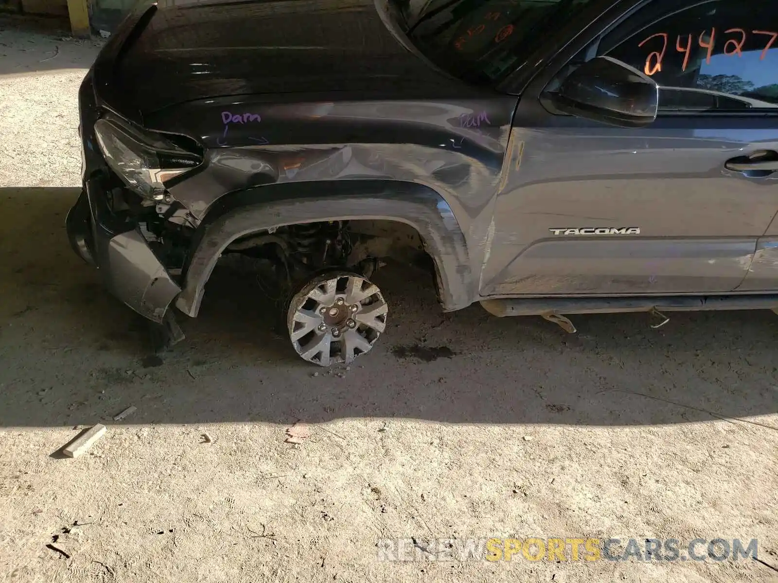 9 Photograph of a damaged car 5TFAZ5CN2KX086078 TOYOTA TACOMA 2019