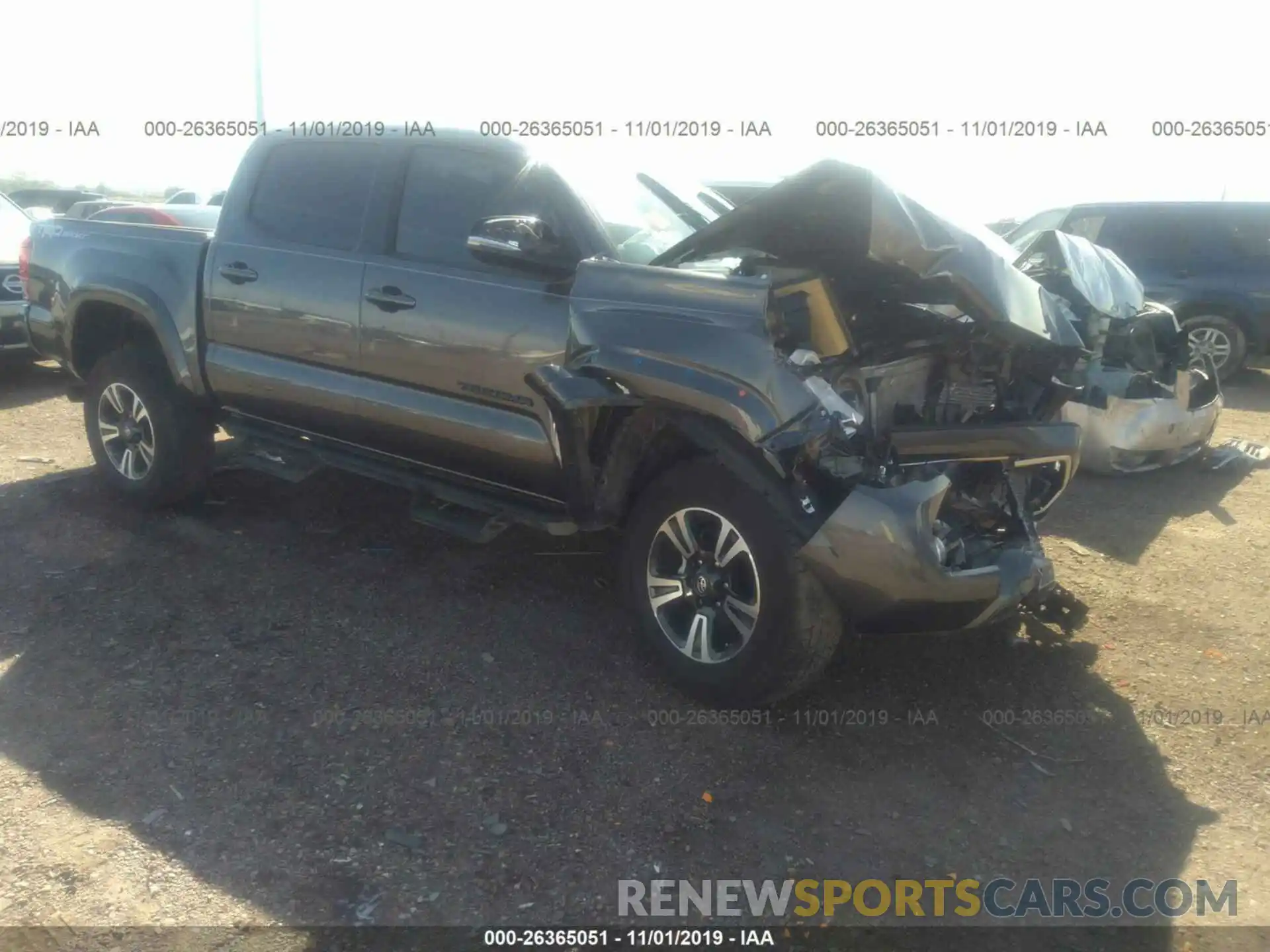 1 Photograph of a damaged car 5TFAZ5CN2KX086081 TOYOTA TACOMA 2019