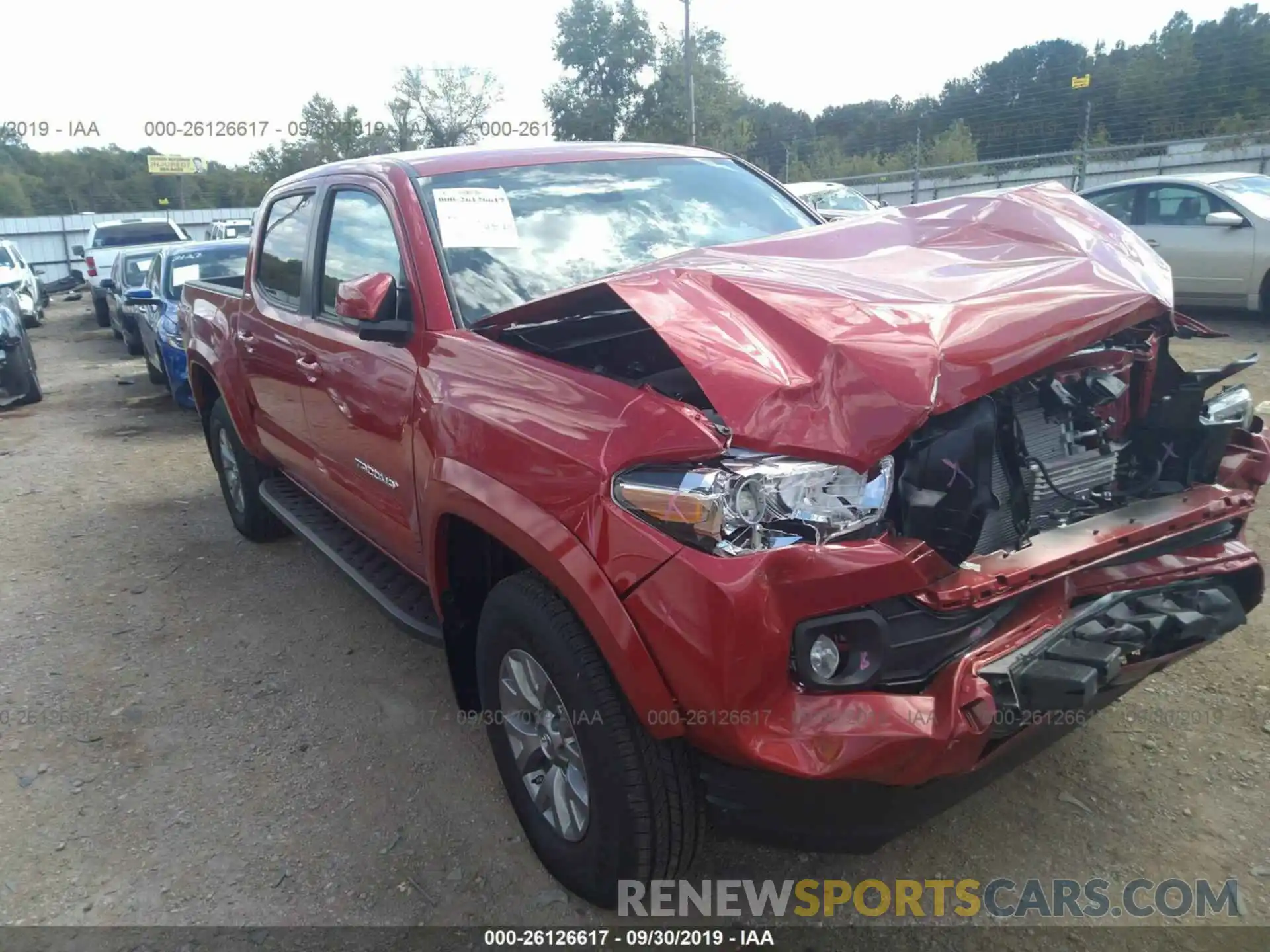 1 Photograph of a damaged car 5TFAZ5CN2KX086291 TOYOTA TACOMA 2019