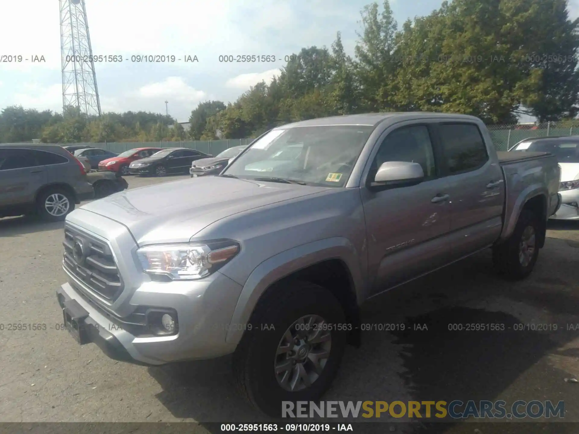 2 Photograph of a damaged car 5TFAZ5CN3KX071704 TOYOTA TACOMA 2019