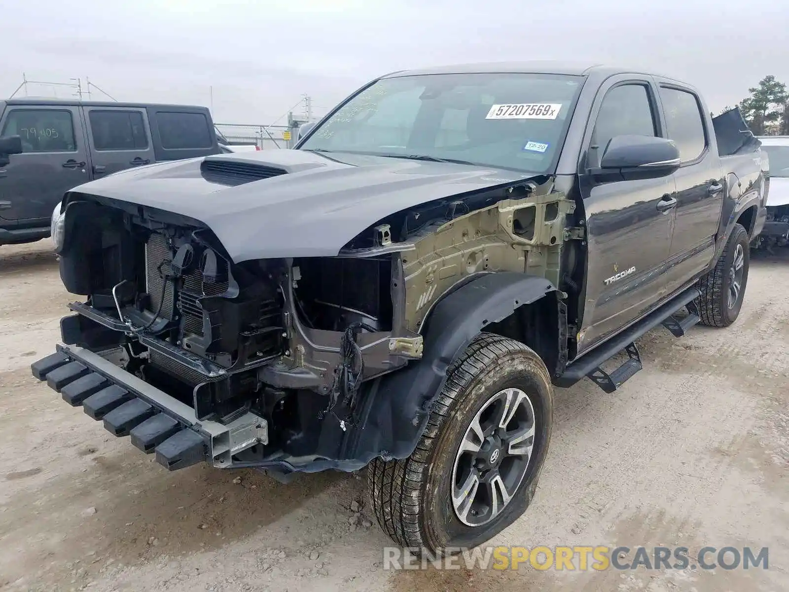 2 Photograph of a damaged car 5TFAZ5CN3KX073503 TOYOTA TACOMA 2019