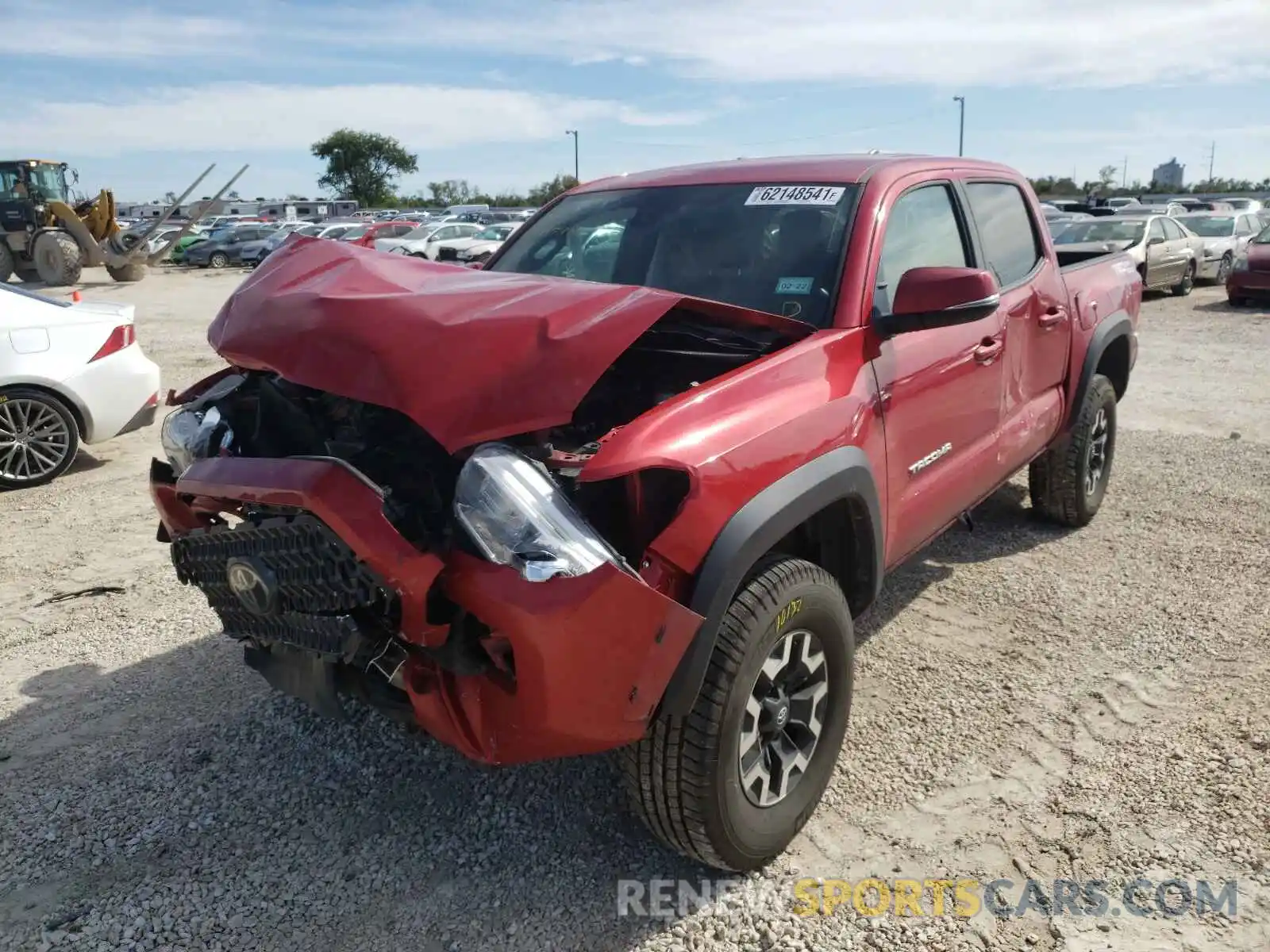 2 Photograph of a damaged car 5TFAZ5CN3KX074148 TOYOTA TACOMA 2019