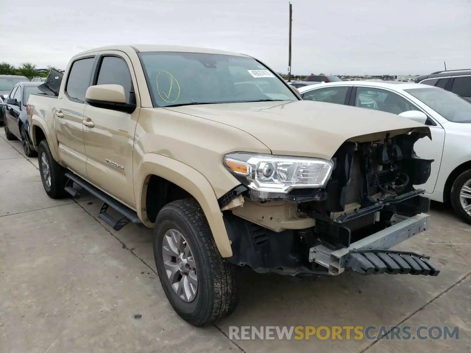 1 Photograph of a damaged car 5TFAZ5CN3KX080306 TOYOTA TACOMA 2019