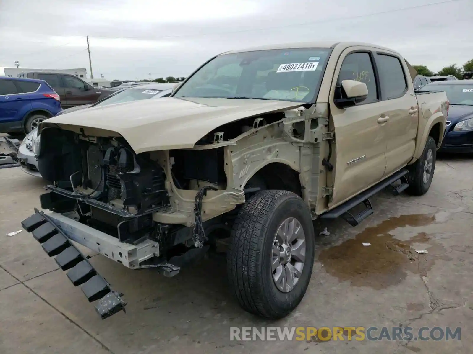 2 Photograph of a damaged car 5TFAZ5CN3KX080306 TOYOTA TACOMA 2019