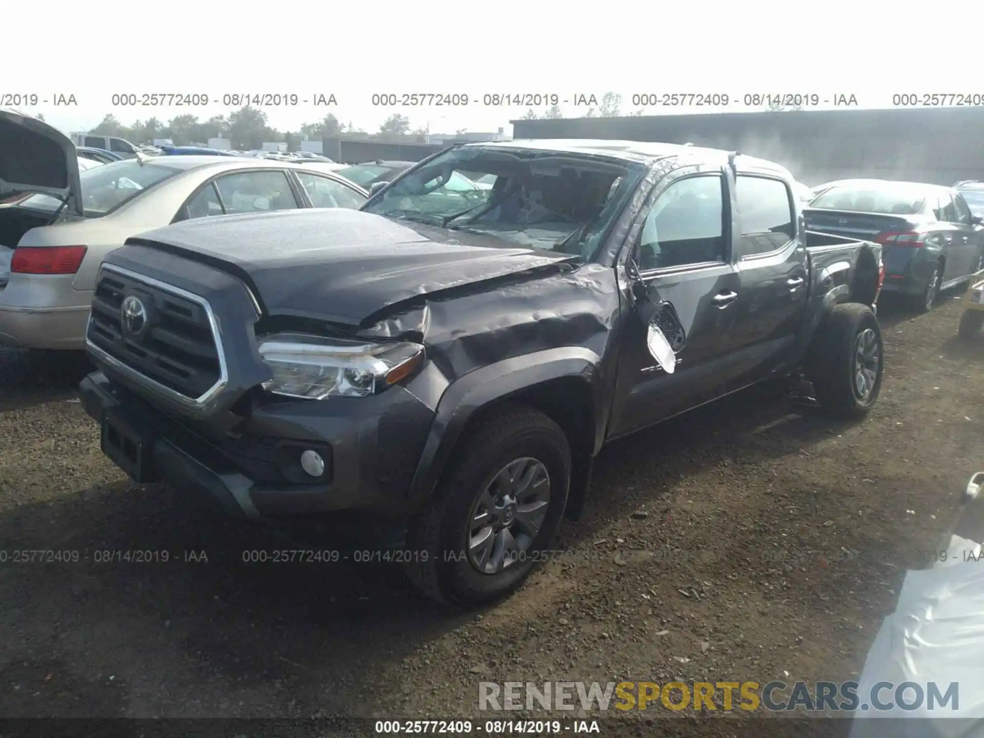 2 Photograph of a damaged car 5TFAZ5CN4KX072263 TOYOTA TACOMA 2019