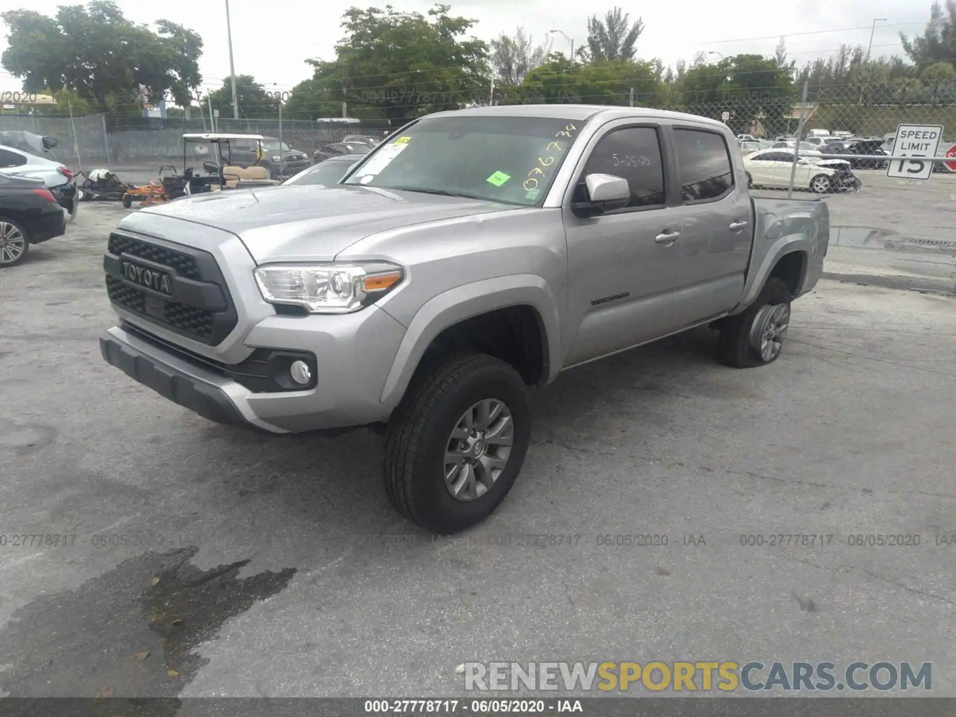 2 Photograph of a damaged car 5TFAZ5CN4KX076734 TOYOTA TACOMA 2019